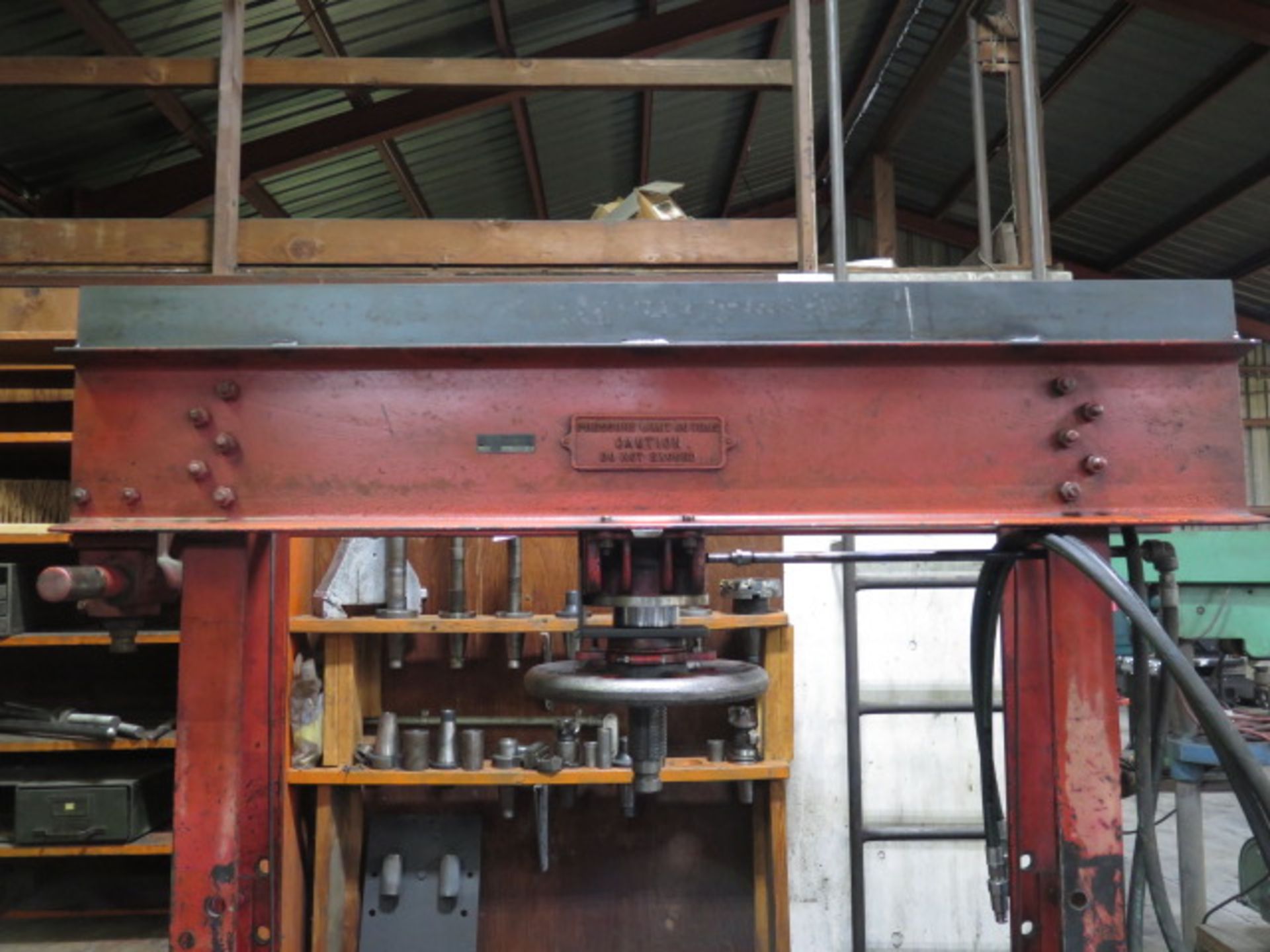 Manley Mfg 60 Ton Hydraulic H-Frame Press s/n 190-67137B w/ Vickers Hydraulic Unit - Image 2 of 6