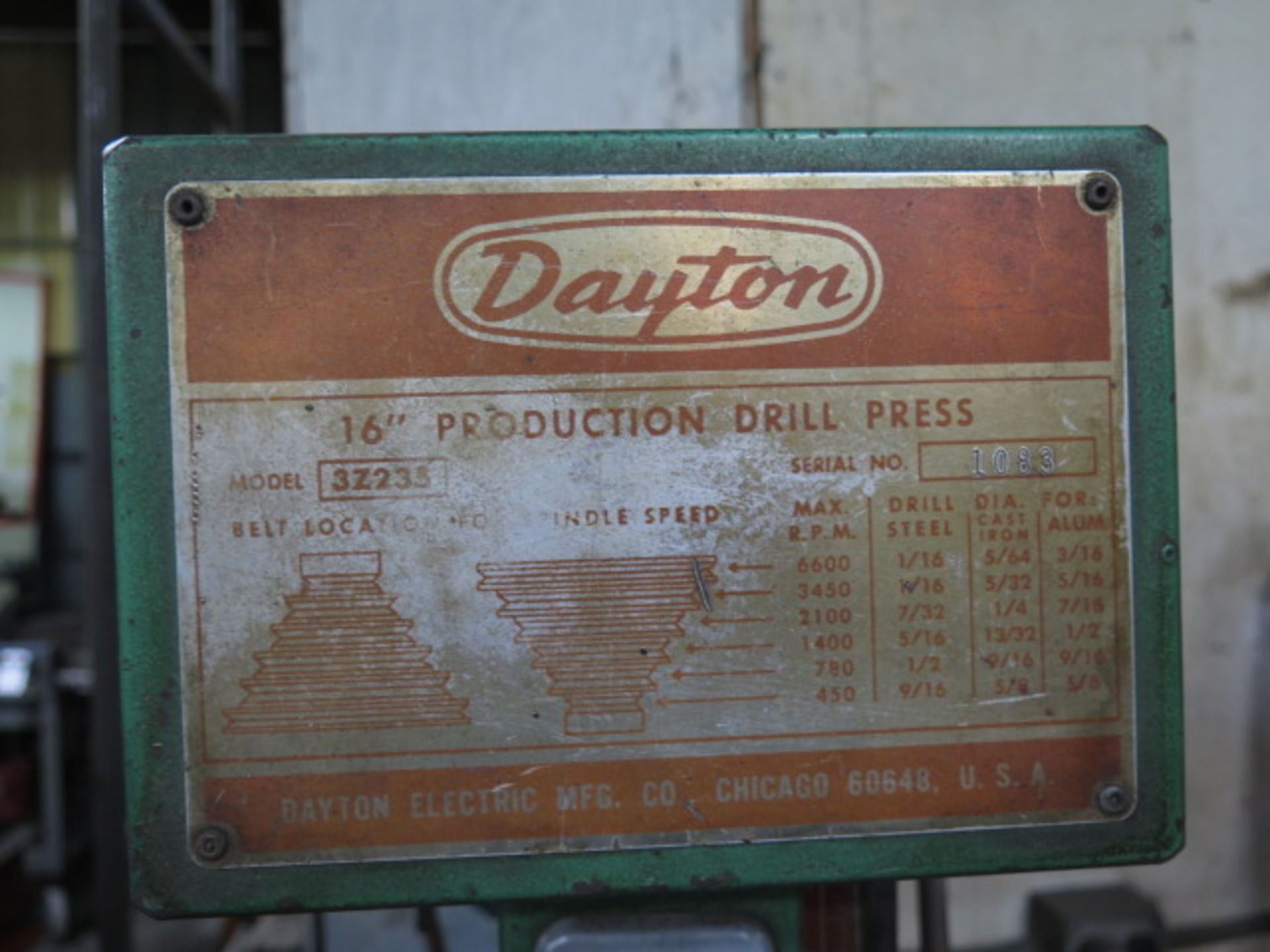 Dayton Pedestal Drill Press - Image 4 of 4