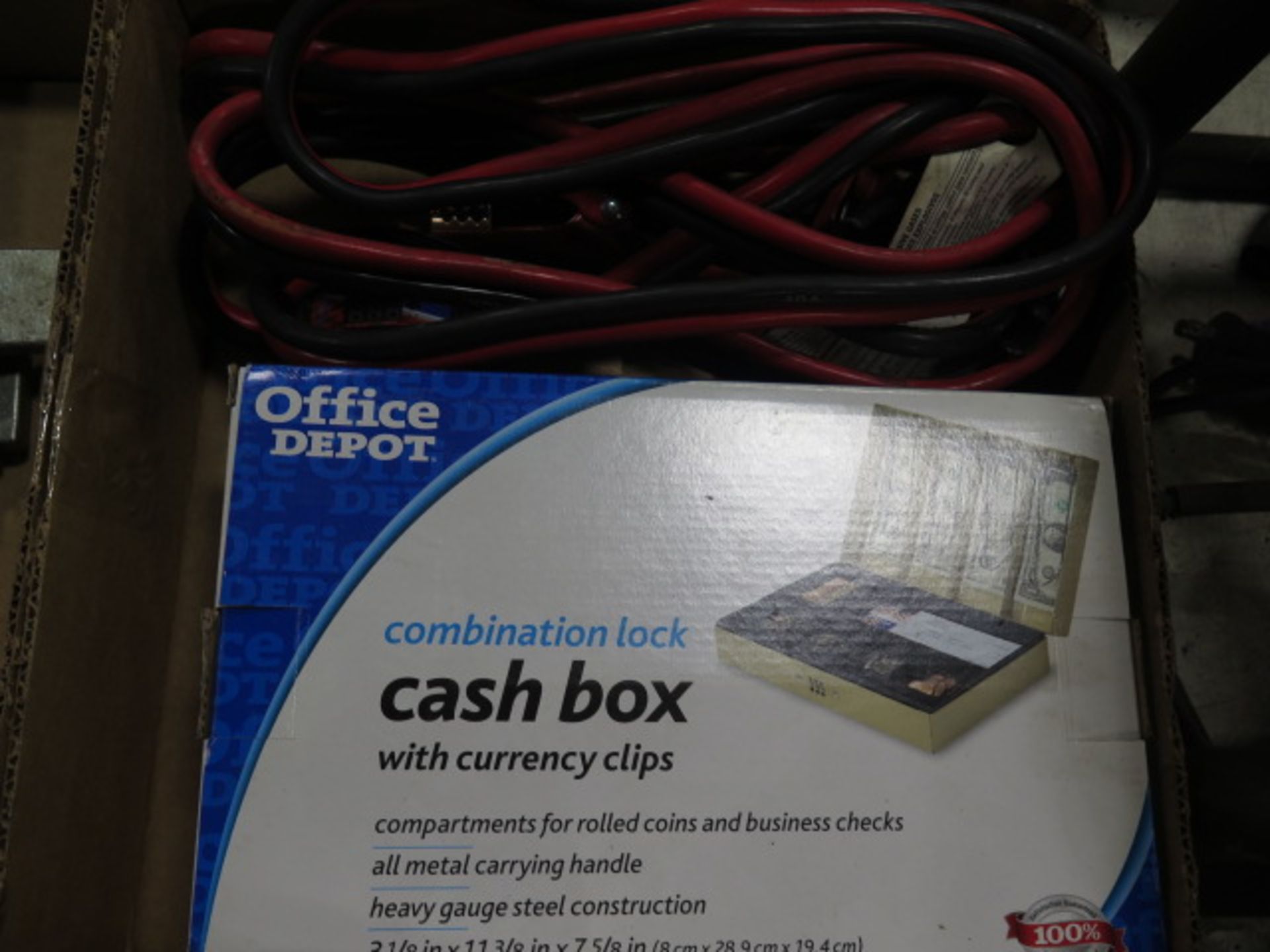 Cash Box and Jumper Cables - Image 2 of 2