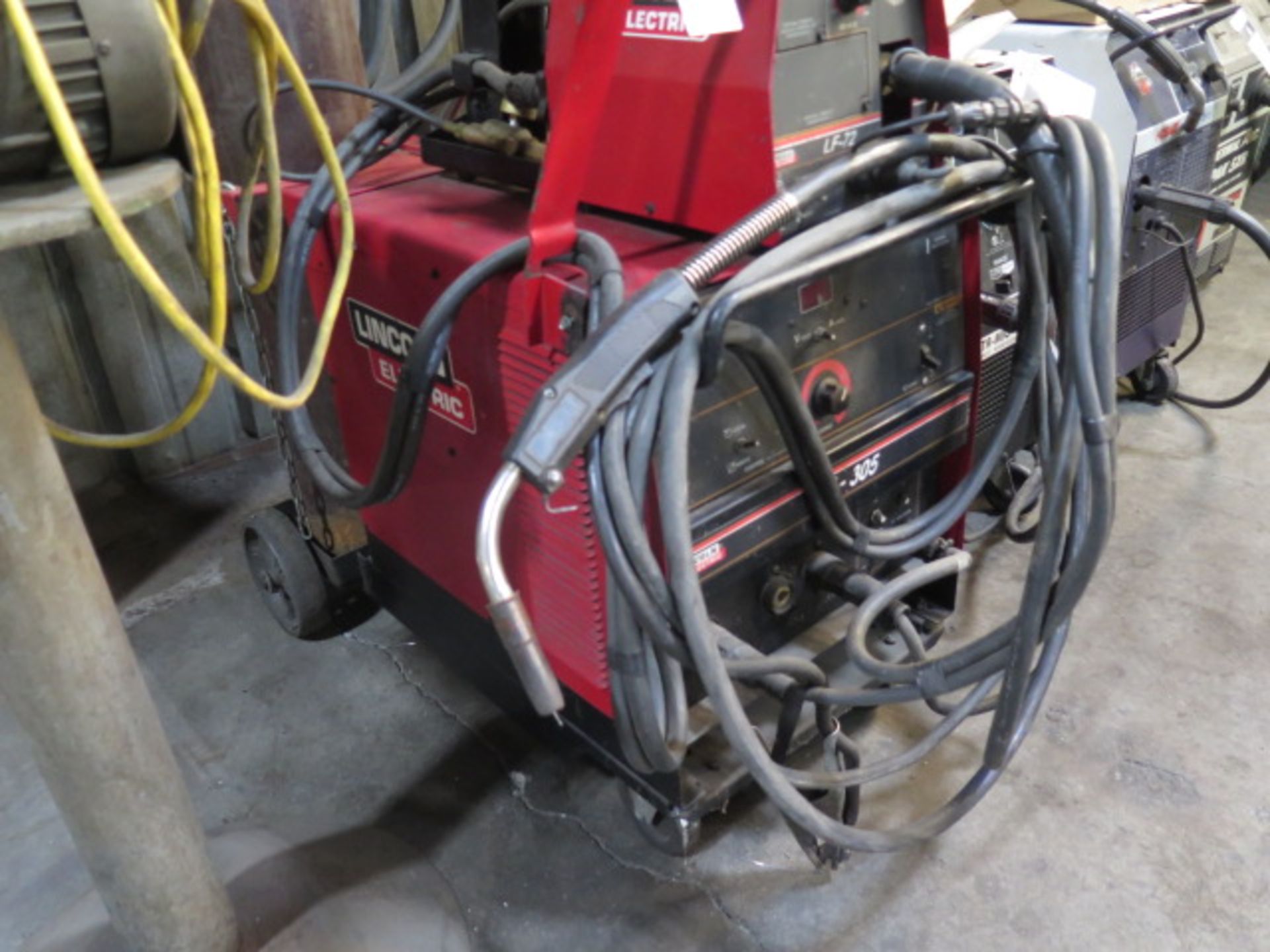 Lincoln CV-305 Arc Welding Power Source w/ LF-72 Wire Feeder - Image 3 of 7