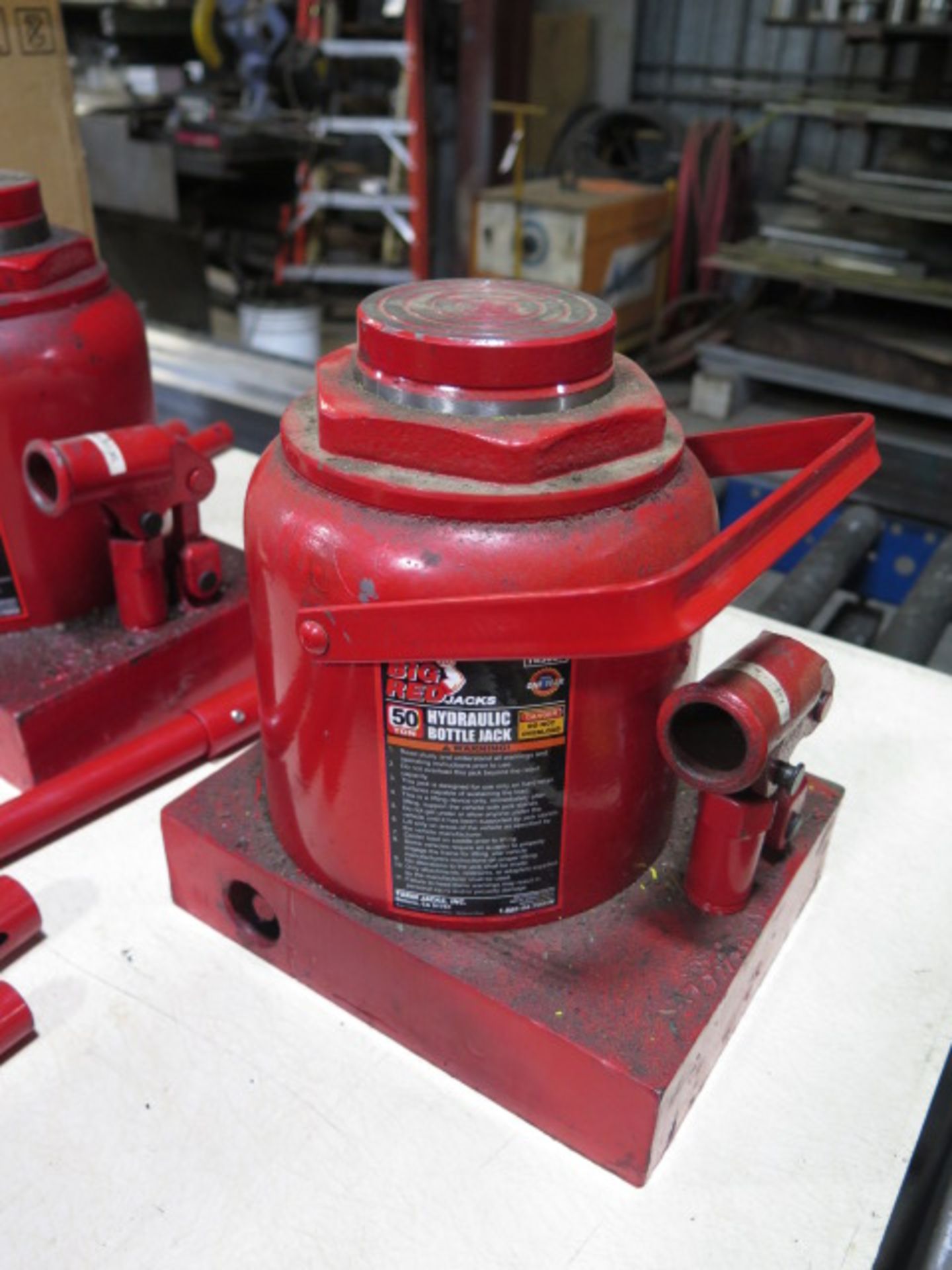 Big Red 50-Ton Hydraulic Bottle Jacks (2) - Image 3 of 4