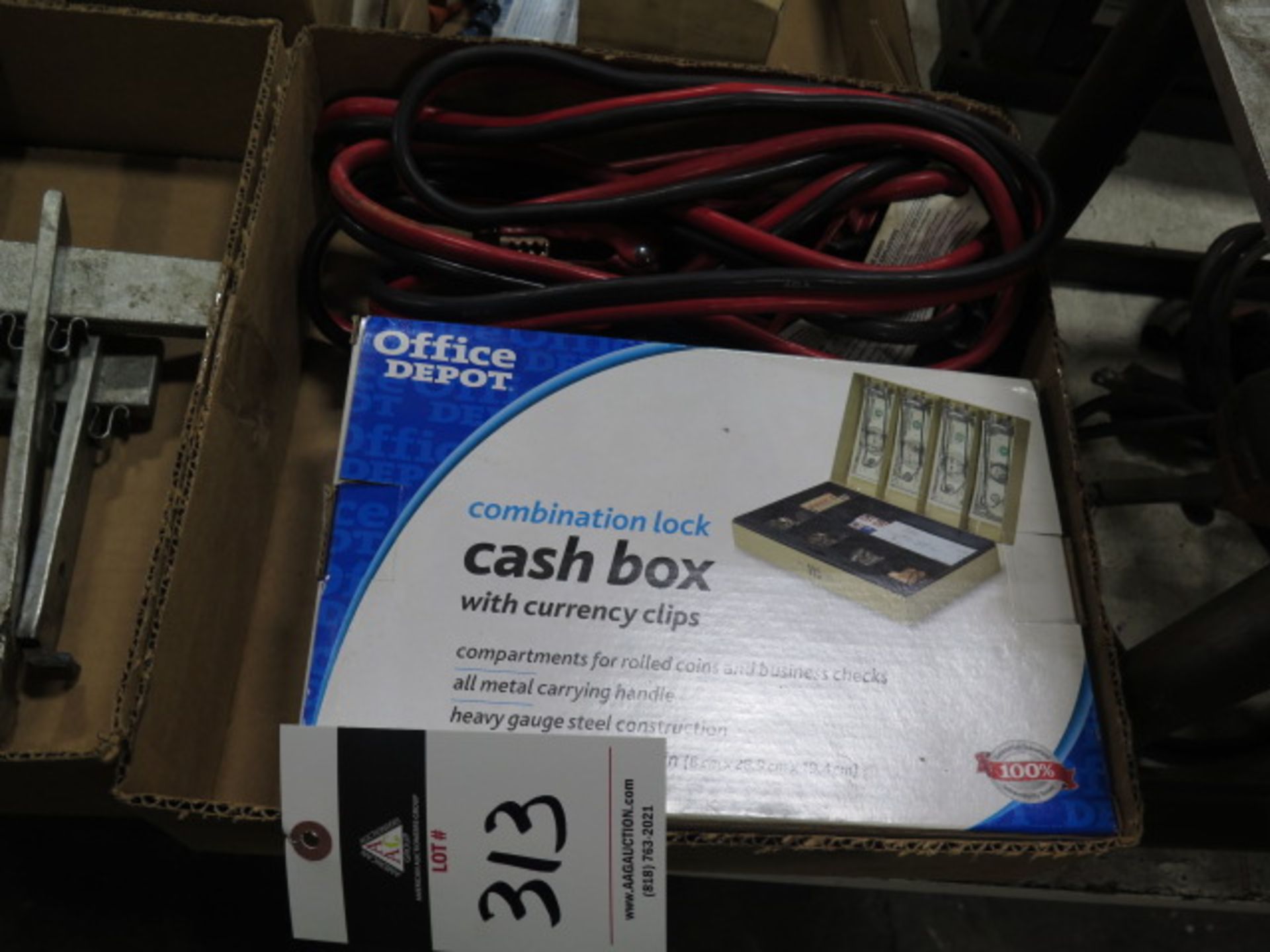 Cash Box and Jumper Cables