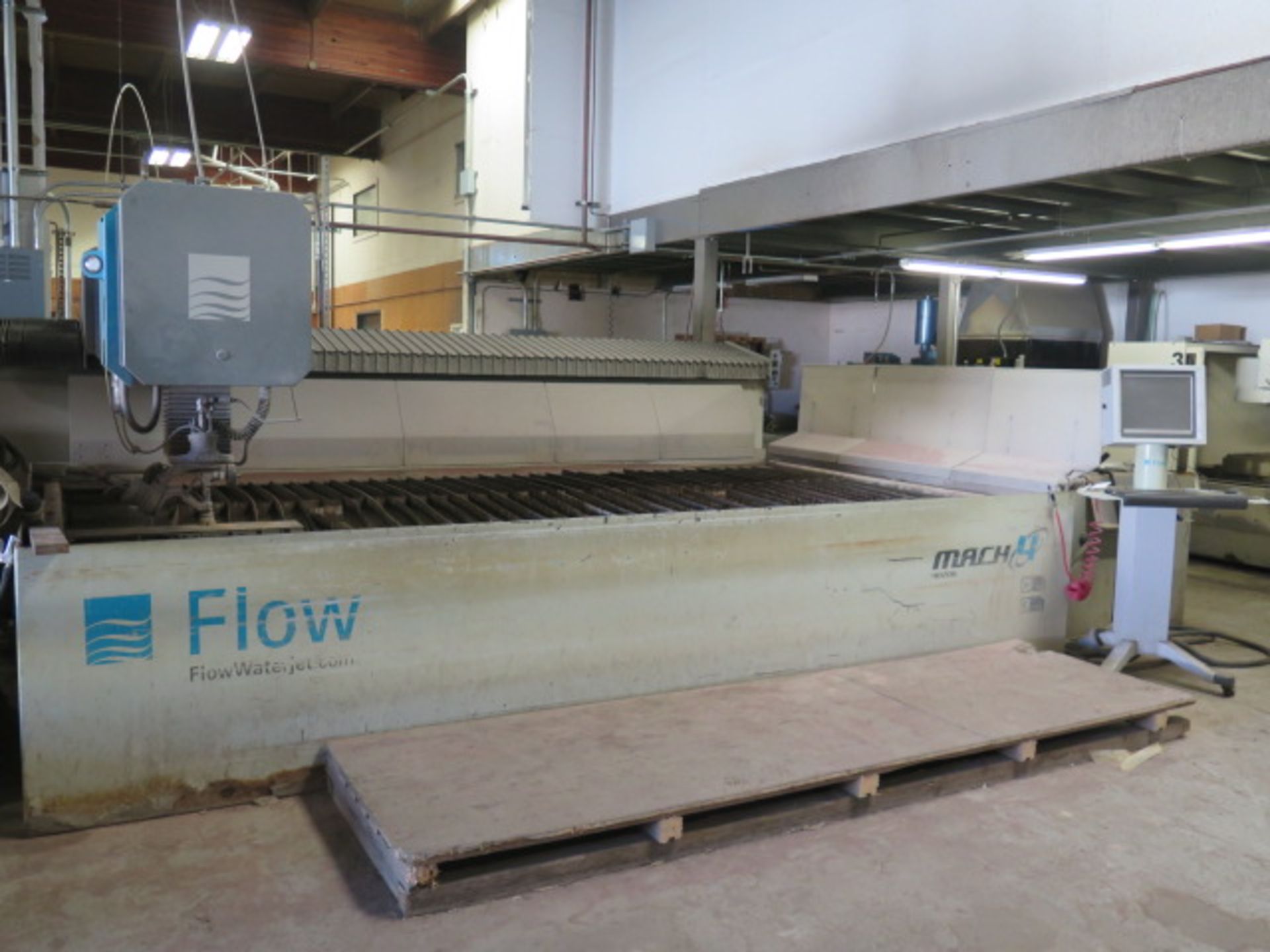 2011 Flow Mach-4 4020b XD Dynamic 5-Axis Flying Bridge CNC Waterjet Contour Machine s/n 23340 w/ - Image 18 of 19