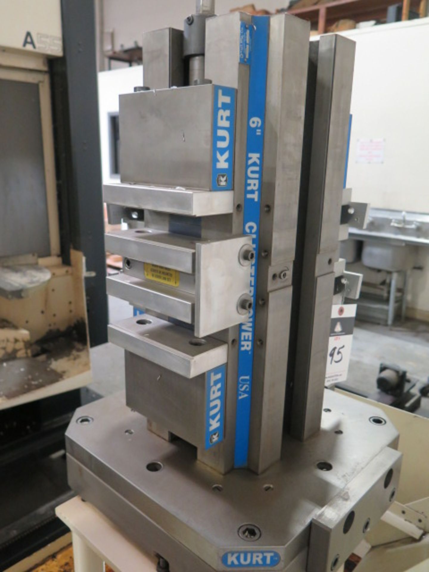 Kurt “Cluster Tower” 4-Position 6” Angle-Lock Vise Tombstone w/ Makino Pallet - Image 2 of 4