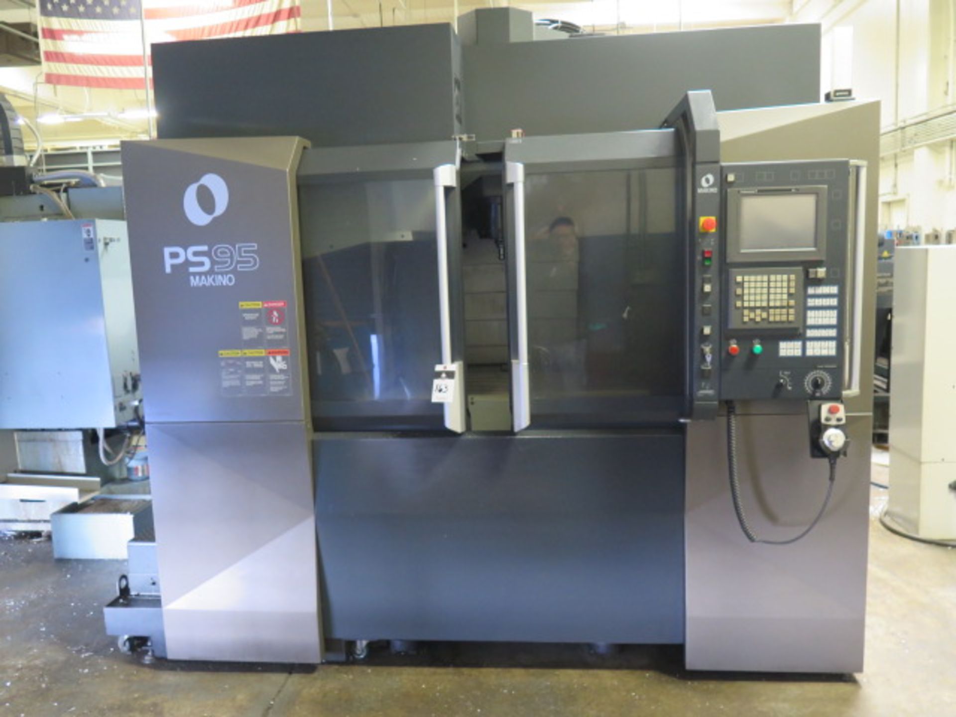 2014 Makino PS95 CNC Vertical Machining Center s/n U130669 w/ Makino Professional 3 Controls, 30-