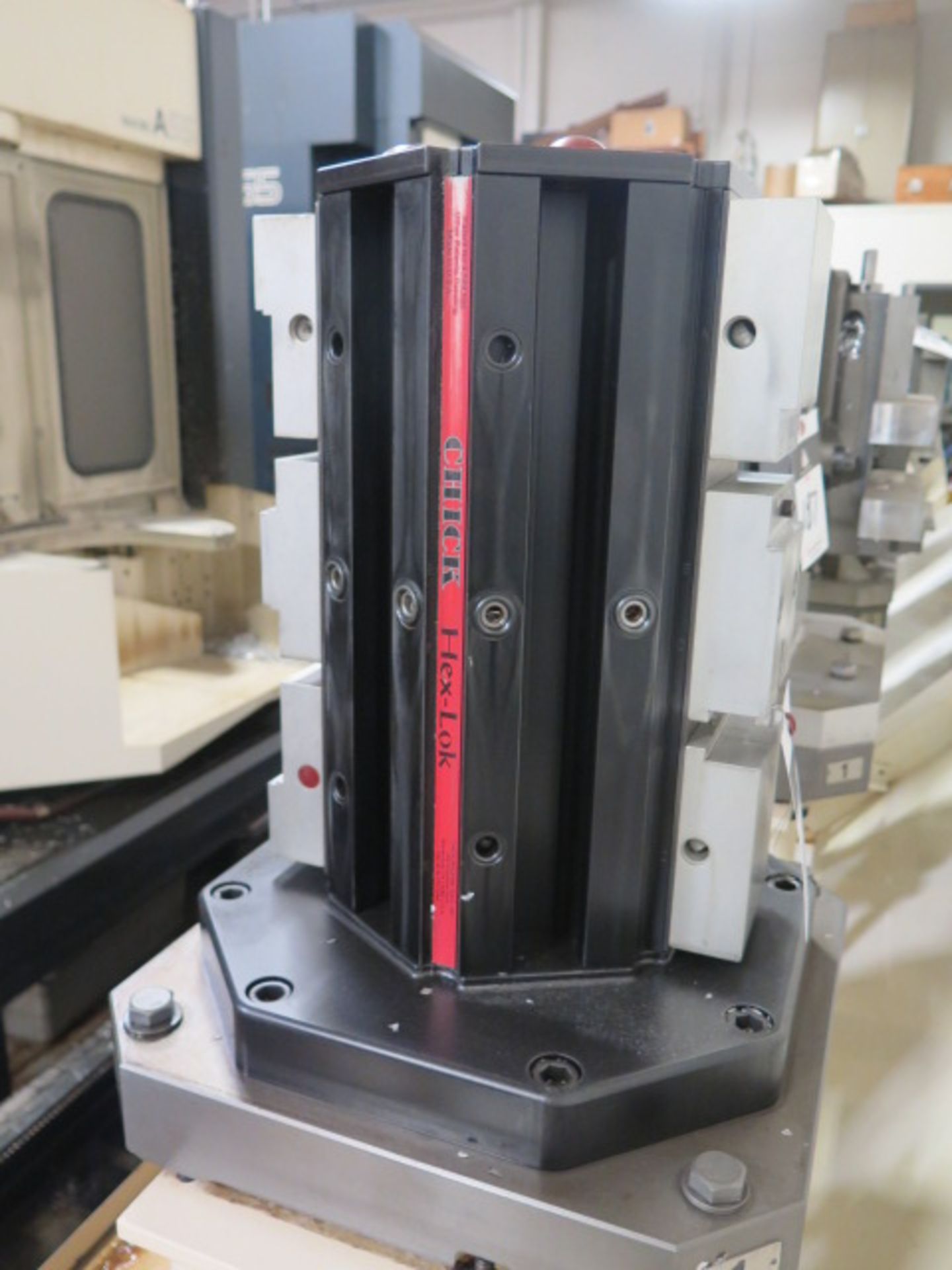 Chick 6-Position 4” Double-Lock Tombstone w/ Makino Pallet - Image 2 of 3