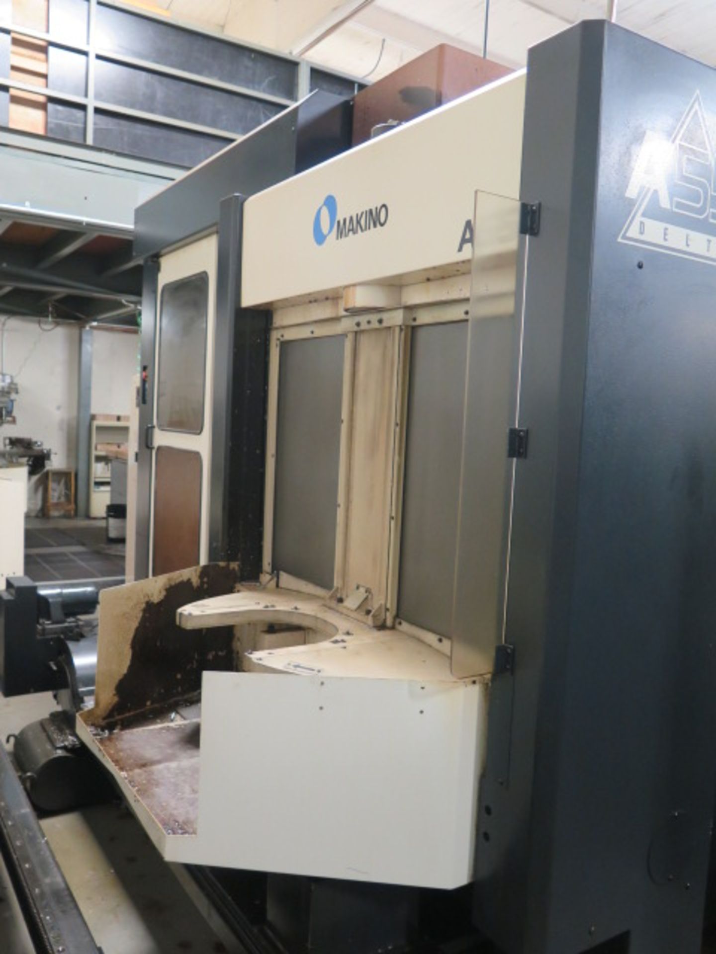 Makino A55 Delta 4-Axis CNC Horizontal Machining Center s/n M-556 w/ Makino Professional 3 Controls, - Image 3 of 17