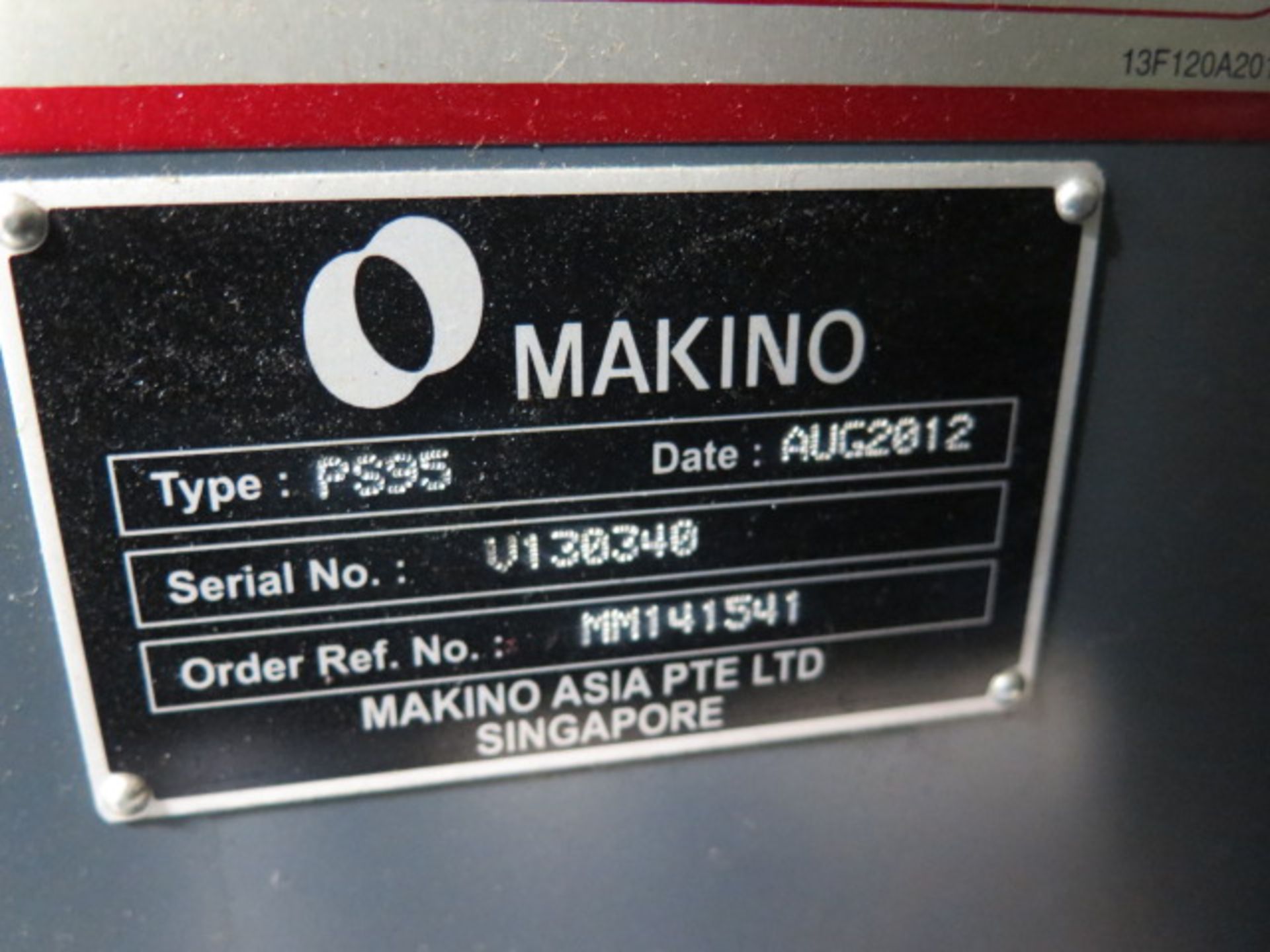 2012 Makino PS95 CNC Vertical Machining Center s/n U130541 w/ Makino Professional 3 Controls, 30- - Image 16 of 16
