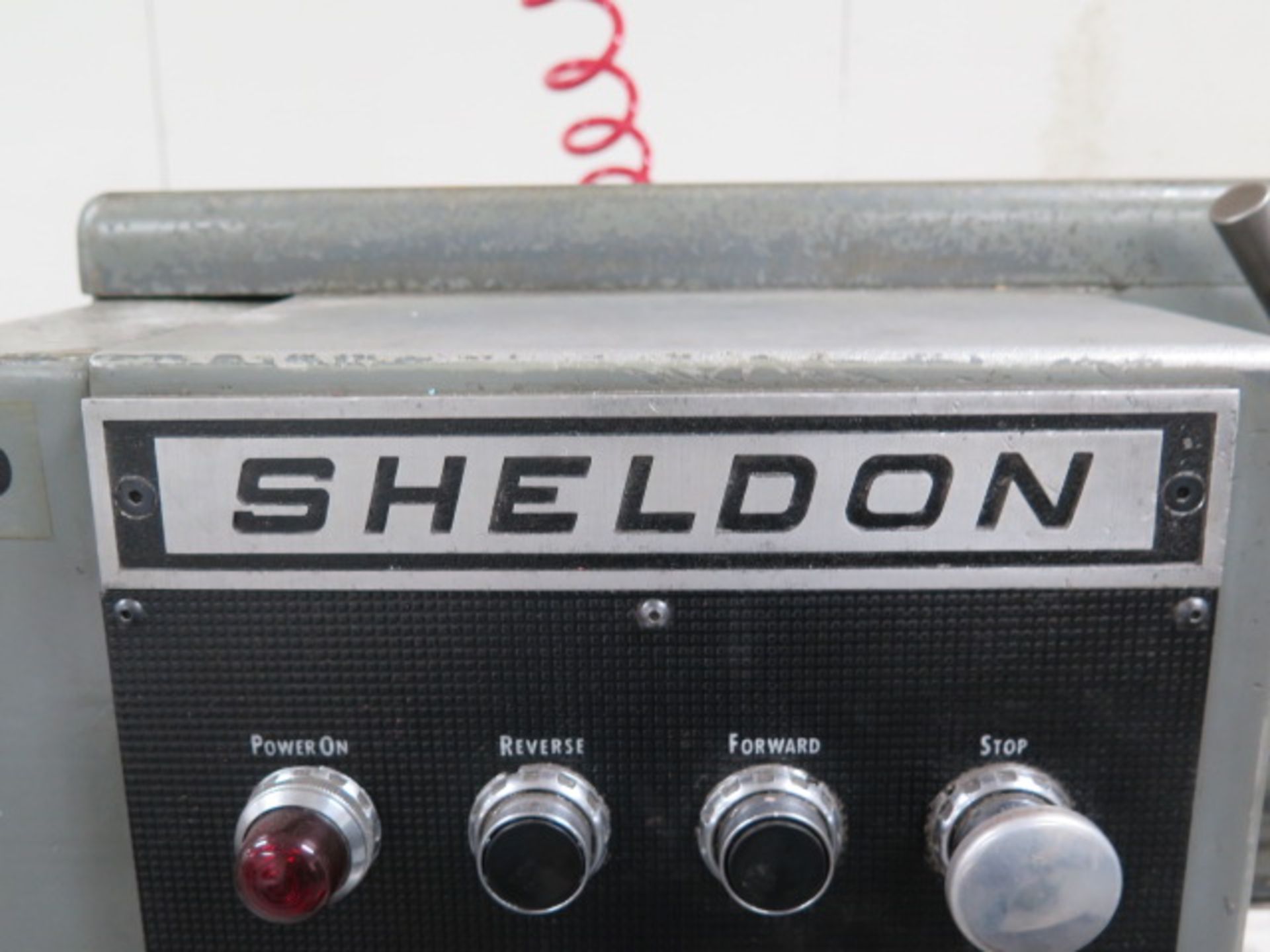 Sheldon 15” x 42” Geared Head Lathe s/n 30091 w/ 45-1250 RPM, Tailstock, Steady Rest, 10” 3-Jaw - Image 7 of 7