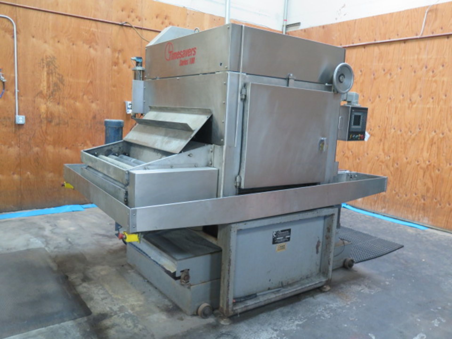 Timesavers mdl. 137-2HDMW 2-Head 36” Wet Belt Grainer s/n 27921 w/ Timesavers E700 Digital Controls,