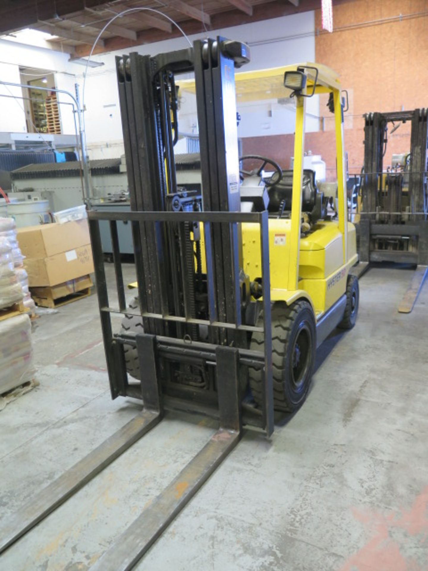 Hyster H50XM 5000 Lb Cap LPG Forklift s/n D177B34178Z w/ 3-Stage Mast, 185” Lift Height, Monotrol - Image 2 of 11