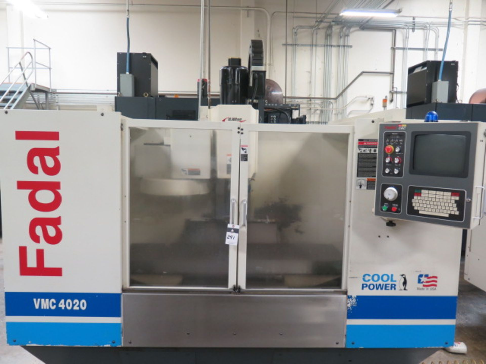 2000 Fadal VMC4020HT CNC Vertical Machining Center s/n 012000091236 w/ Fadal Multi Processor CNC