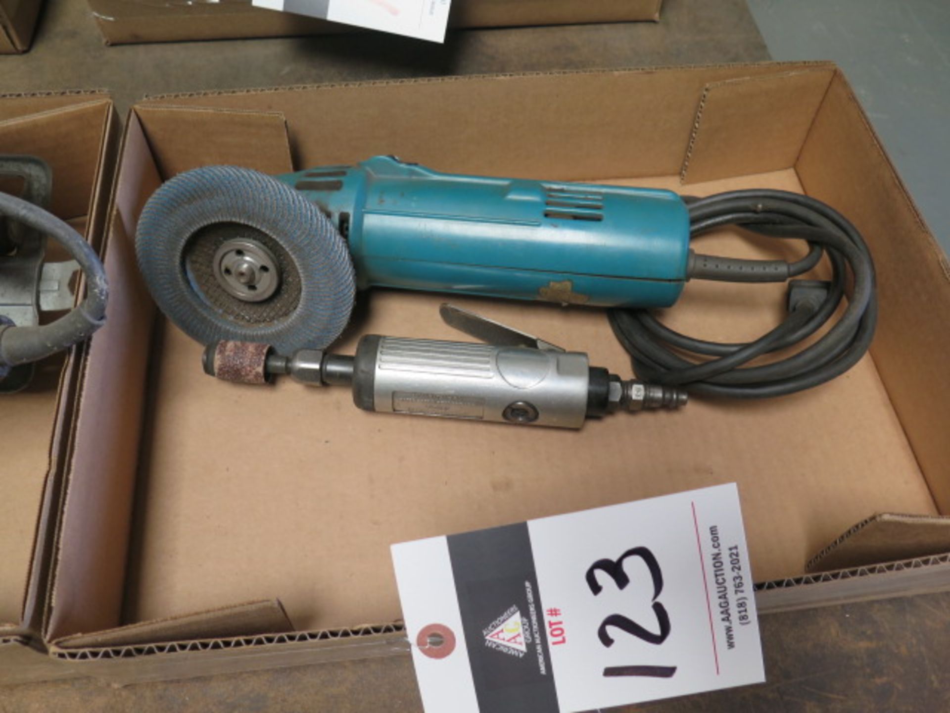 Angle Grinder and Pneumatic Pin Grinder