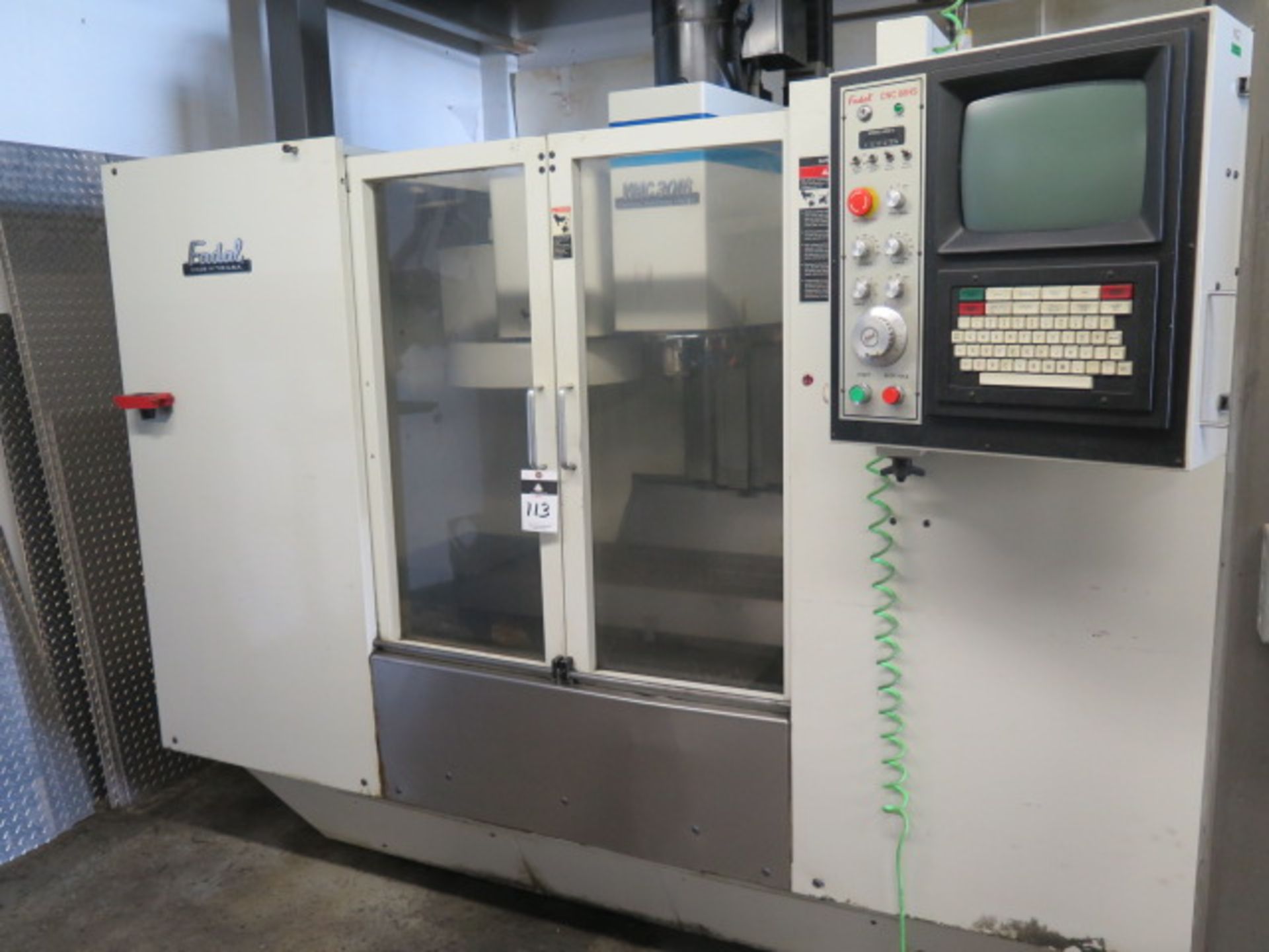 1995 Fadal VMC3016 CNC Vertical Machining Center s/n 9508436 w/ Fadal CNC88HS Controls, 21-Station - Image 2 of 11