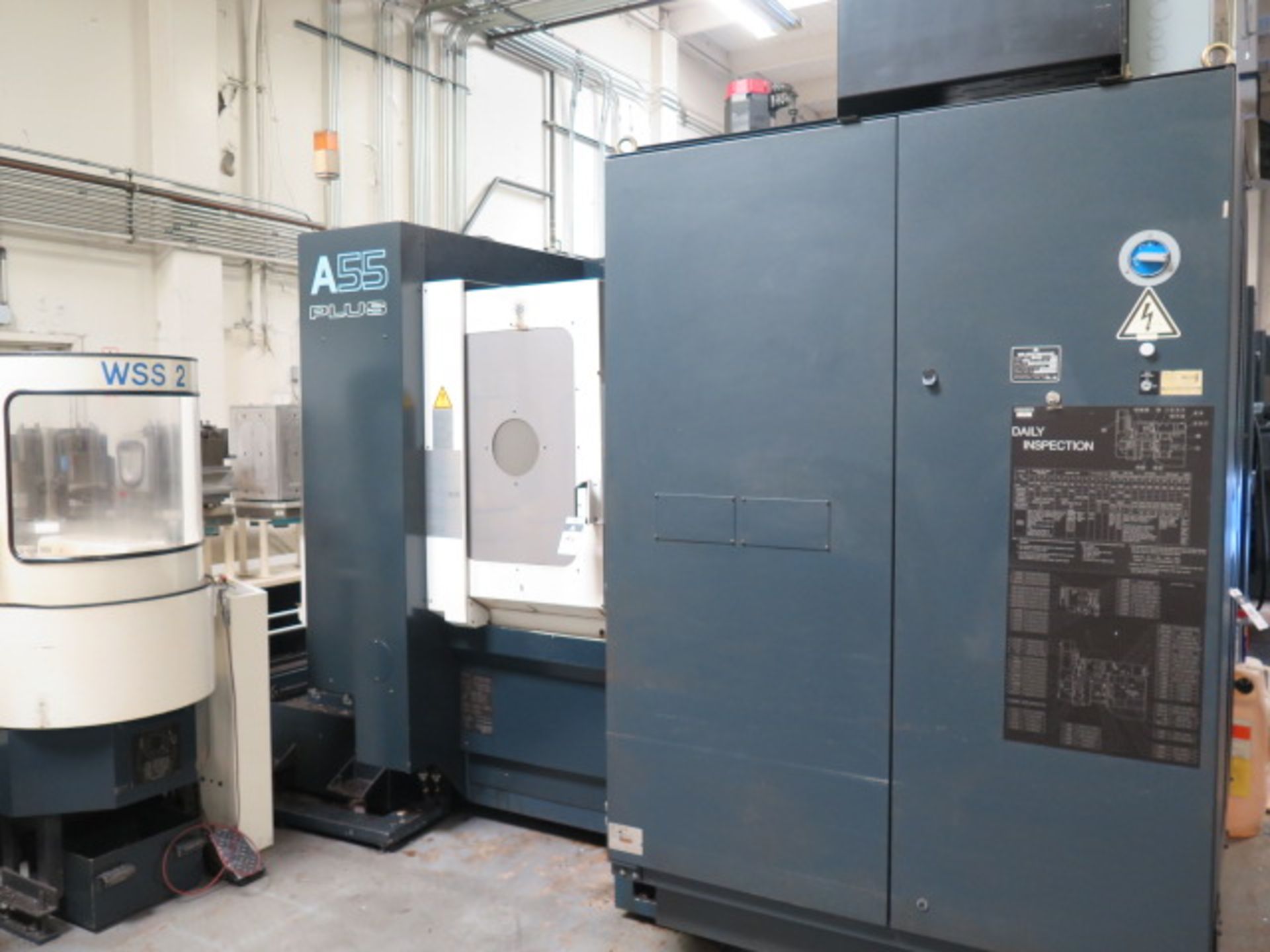 Makino A55 PLUS 4-Axis CNC Horizontal Machining Center s/n LM-0297 w/ Makino Professional 3 - Image 2 of 15