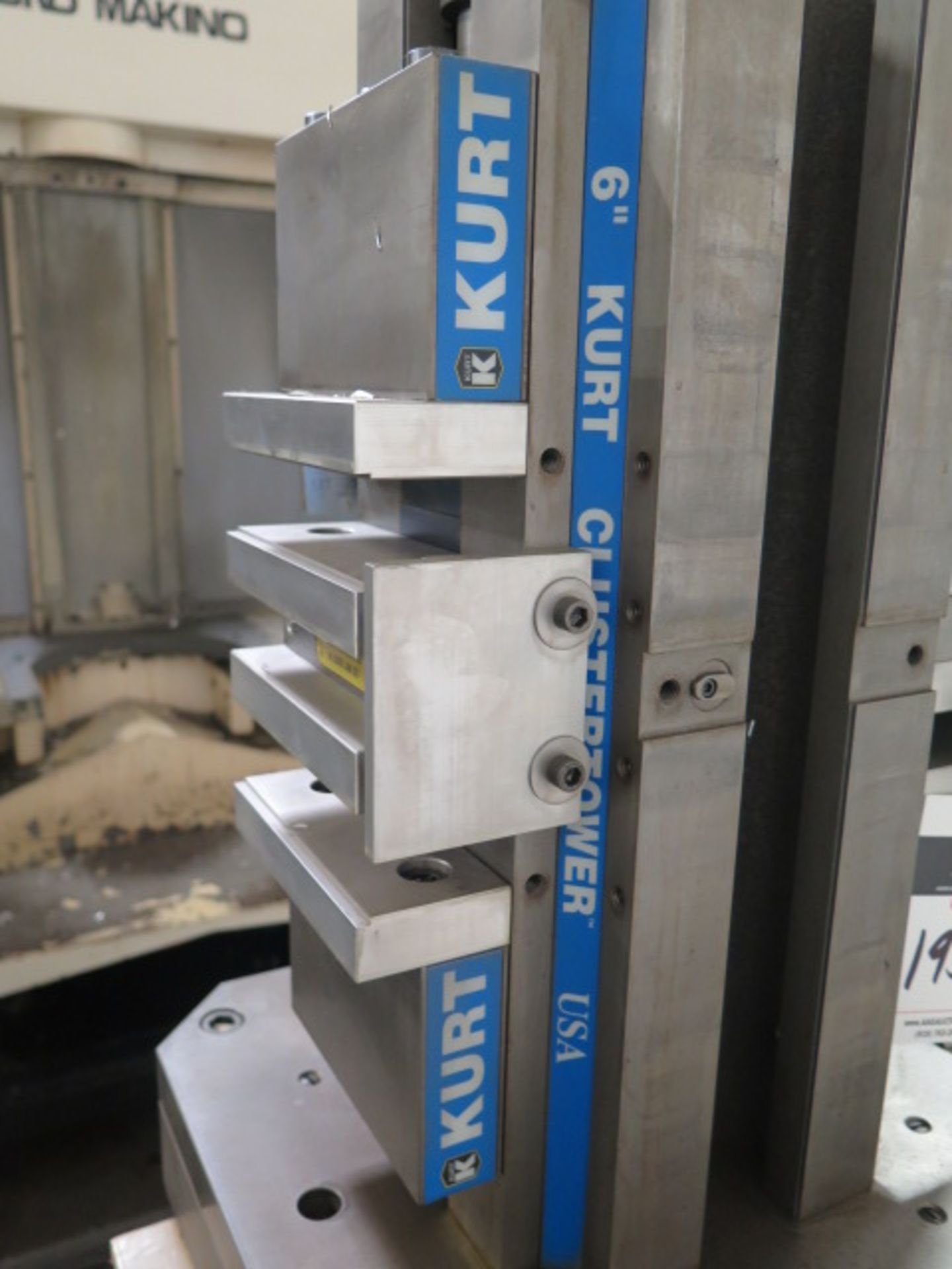 Kurt “Cluster Tower” 4-Position 6” Angle-Lock Vise Tombstone w/ Makino Pallet - Image 3 of 4