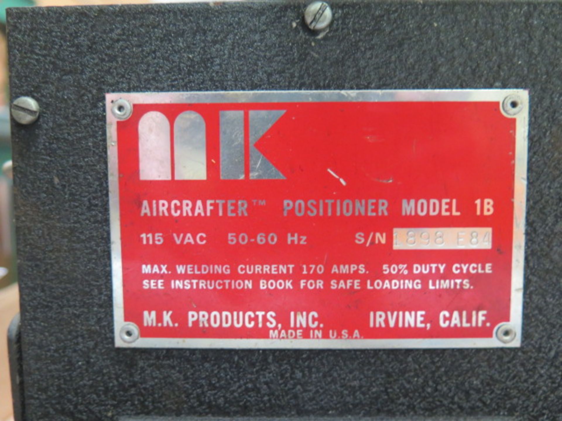 MK Aircrafter mdl. 1B Welding Positioner w/ 5” 3-Jaw Chuck - Image 5 of 5