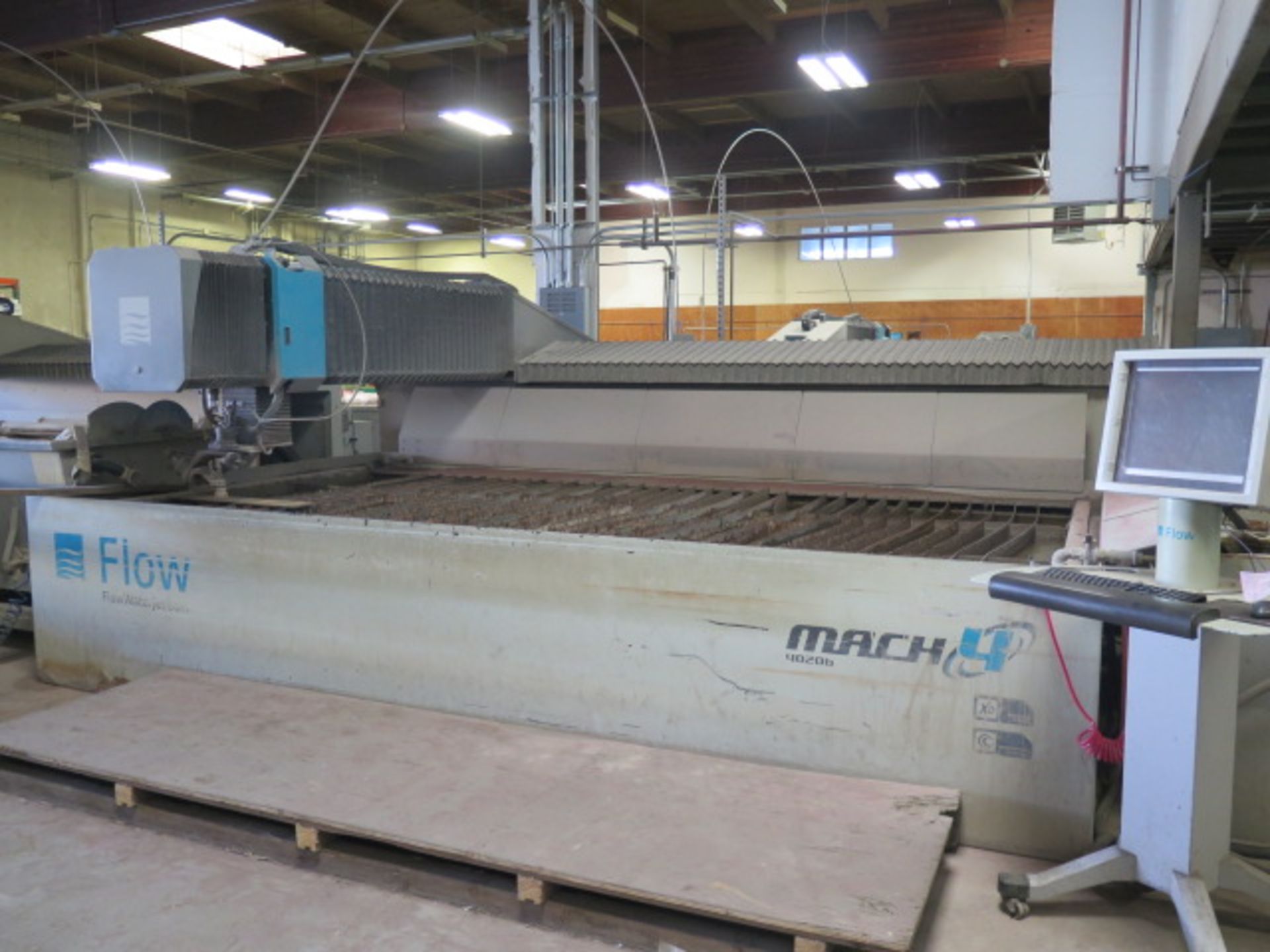 2011 Flow Mach-4 4020b XD Dynamic 5-Axis Flying Bridge CNC Waterjet Contour Machine s/n 23340 w/ - Image 2 of 19