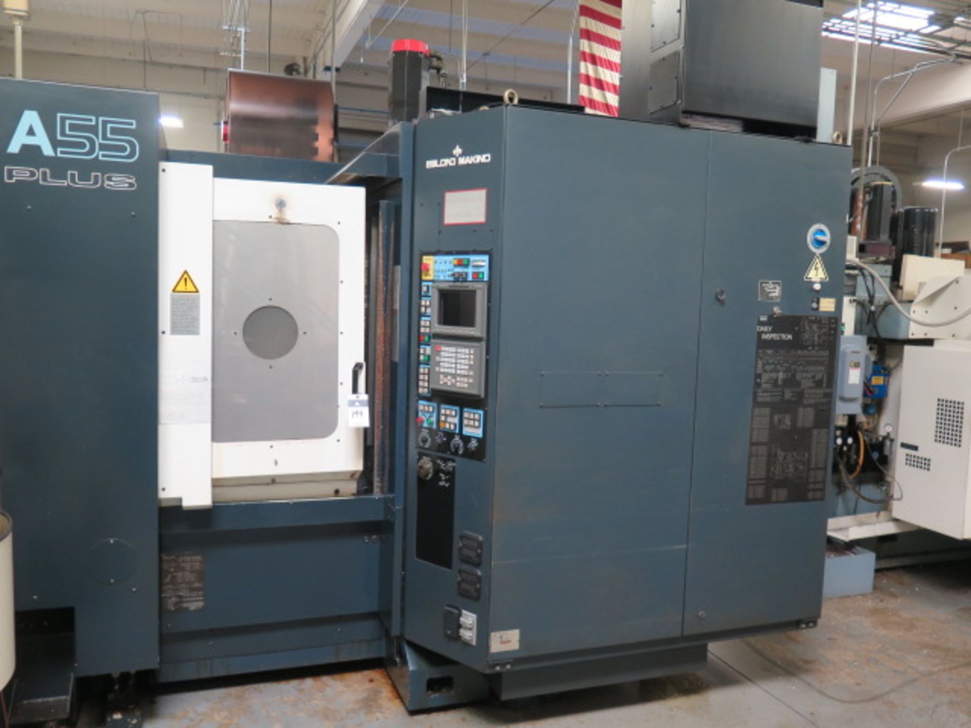 Makino A55 PLUS 4-Axis CNC Horizontal Machining Center s/n LM-0297 w/ Makino Professional 3