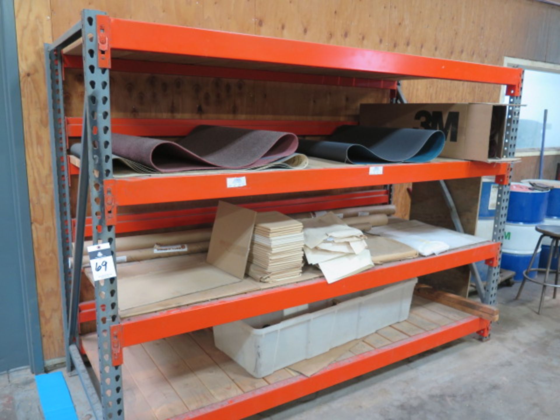 Pallet Rack w/ Sanding Belts