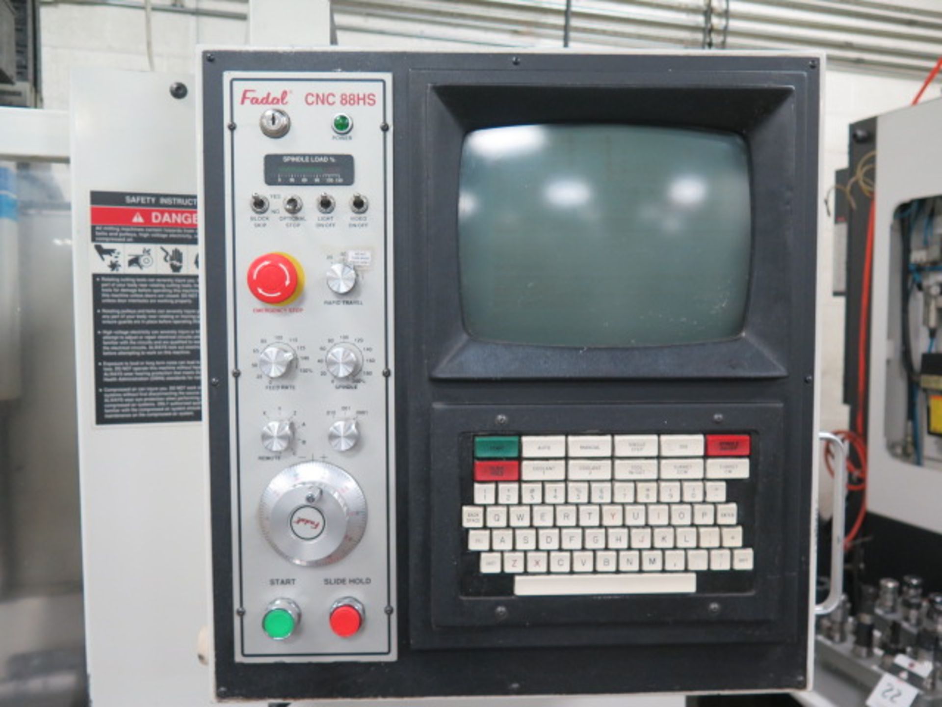 1995 Fadal VMC3016 4-Axis CNC Vertical Machining Center s/n 9510094 w/ Fadal CNC88HS, SOLD AS IS - Image 10 of 13