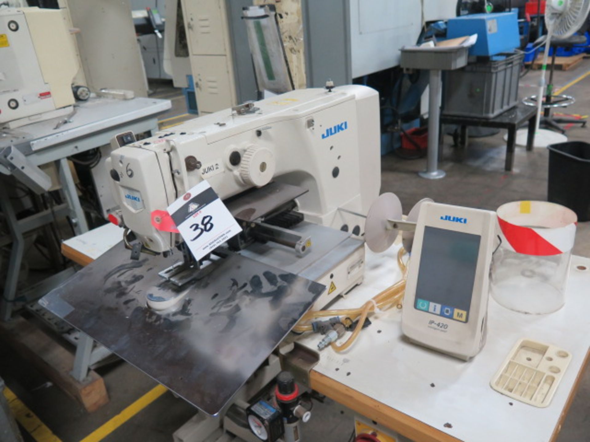 Juki AMS-210EN Industrial Sewing Machine s/n 2A3DF00037 w/ Juki IP-420 Controls, SOLD AS IS - Image 2 of 8