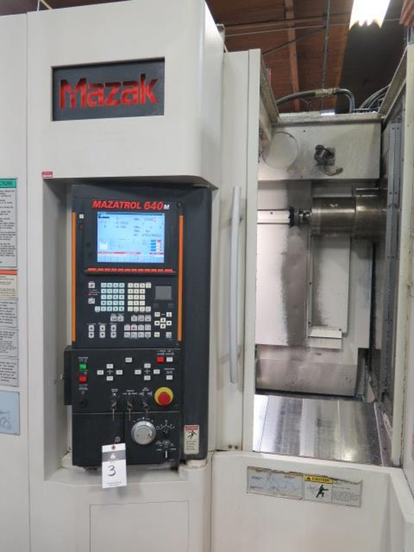 2004 Mazak PFH-4800 4-Axis 2-Pallet CNC HMC s/n 168728 w/ Mazatrol 640M Controls, SOLD AS IS - Image 4 of 18