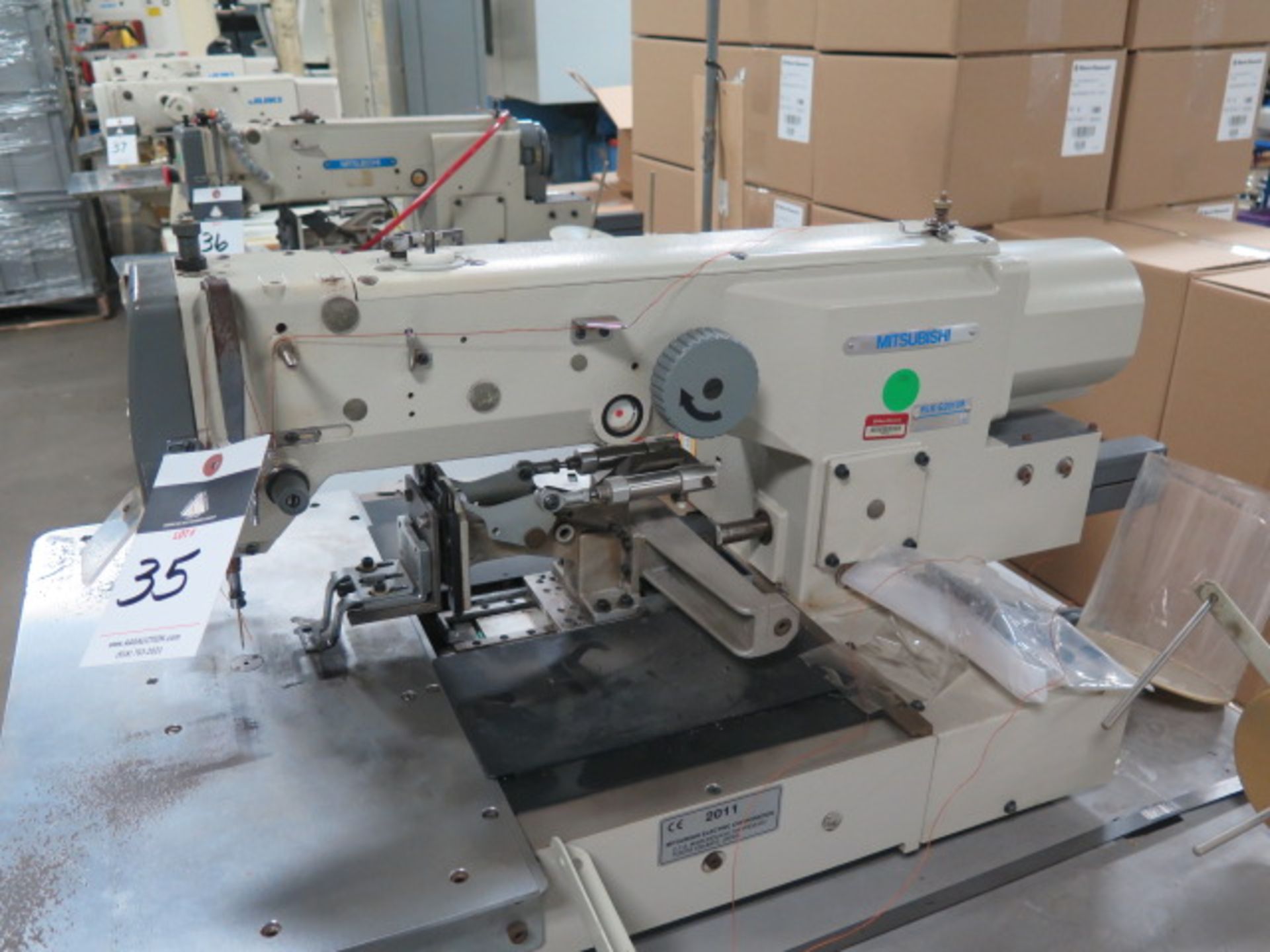 2011 Mitsubishi PLK-G2010R Industrial Sewing Machine s/n 111157 w/ Mits Touch Screen, SOLD AS IS - Image 3 of 11