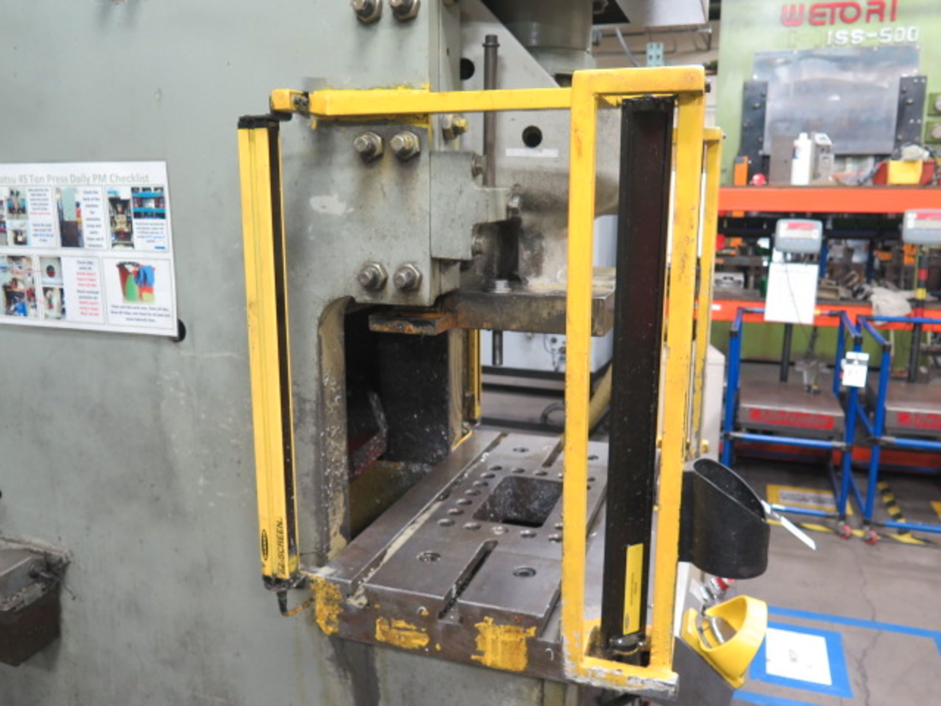 1999 Komatsu OBS45-32B 45 Ton Open Bac Hydraulic Press s/n 16368, 50-100 SPM, SOLD AS IS - Image 10 of 13