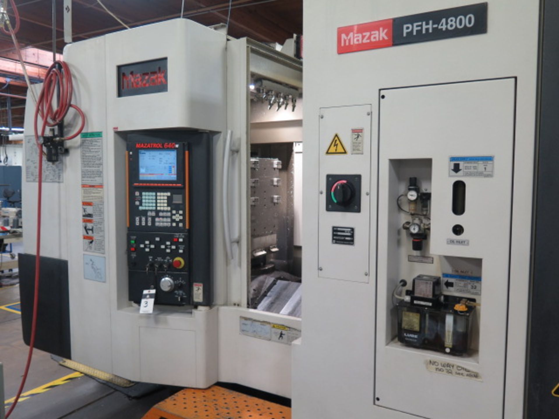 2004 Mazak PFH-4800 4-Axis 2-Pallet CNC HMC s/n 168728 w/ Mazatrol 640M Controls, SOLD AS IS - Image 2 of 18