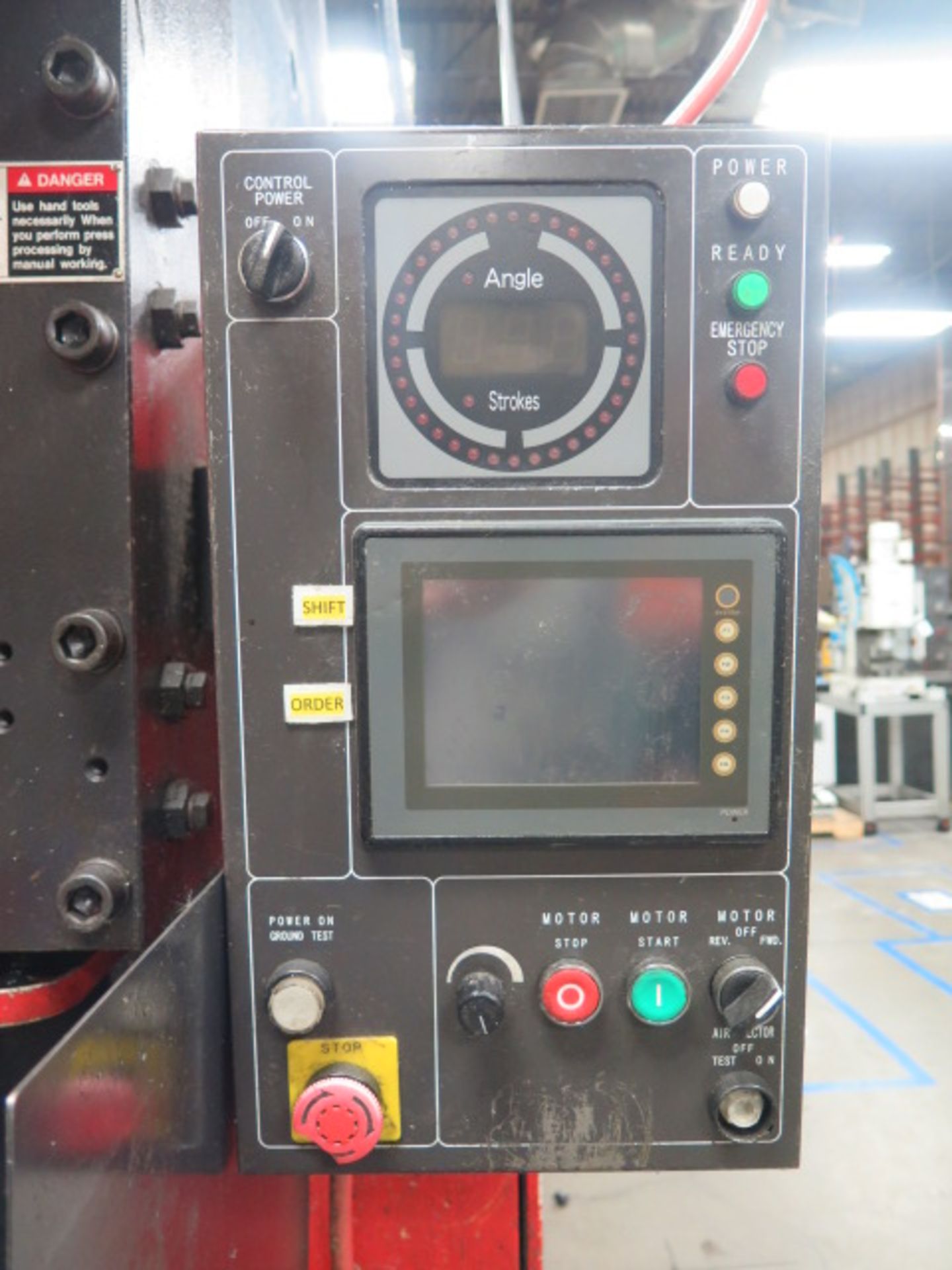 2006 Amada TP45EX 45 Metric Ton (49.5 Short Ton) Hydraulic Press s/n 72100691 SOLD AS IS - Image 11 of 14