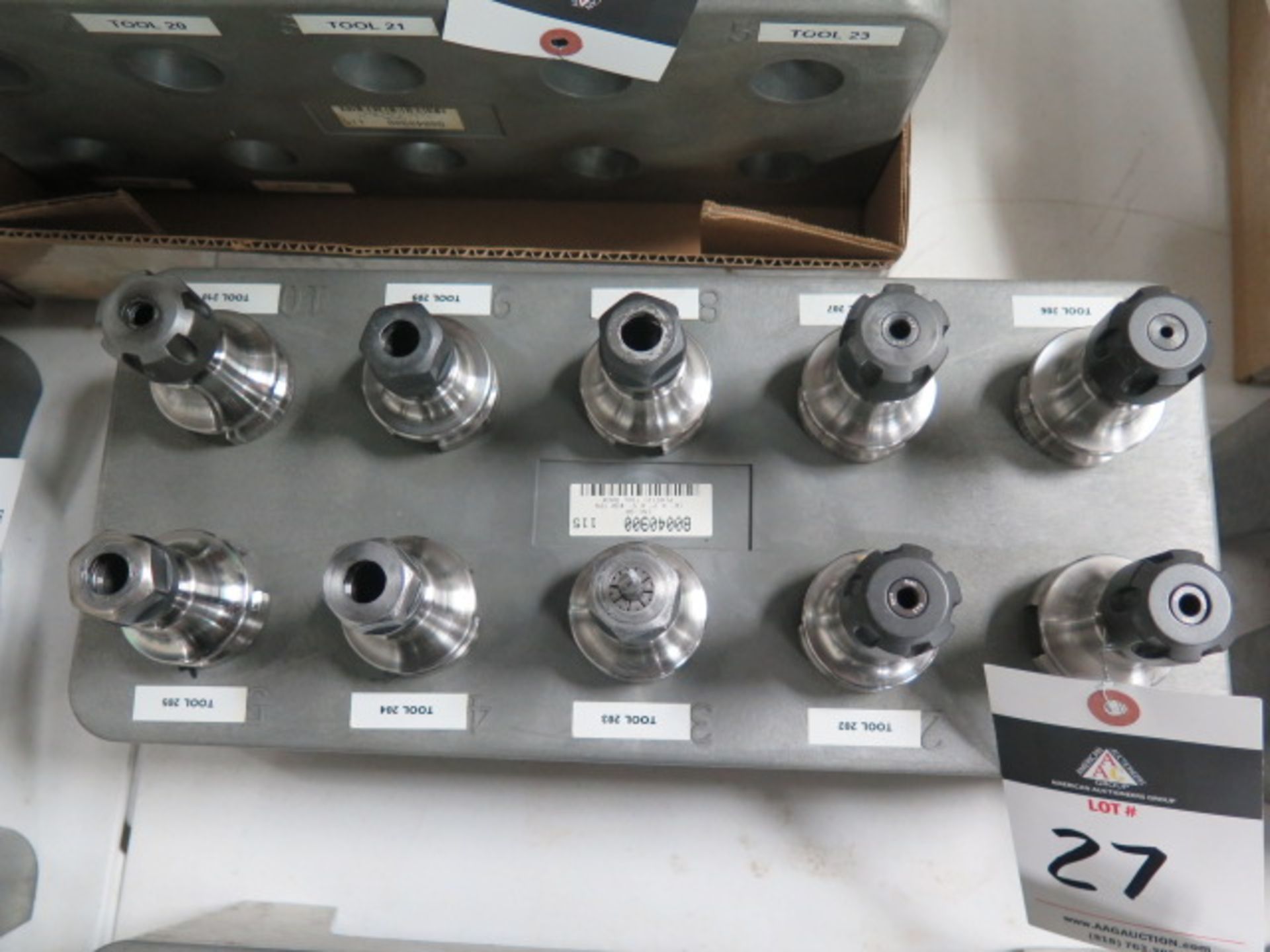 BT-30 Taper Collet Chucks (10) w/ Rack(SOLD AS-IS - NO WARRANTY) - Image 2 of 3