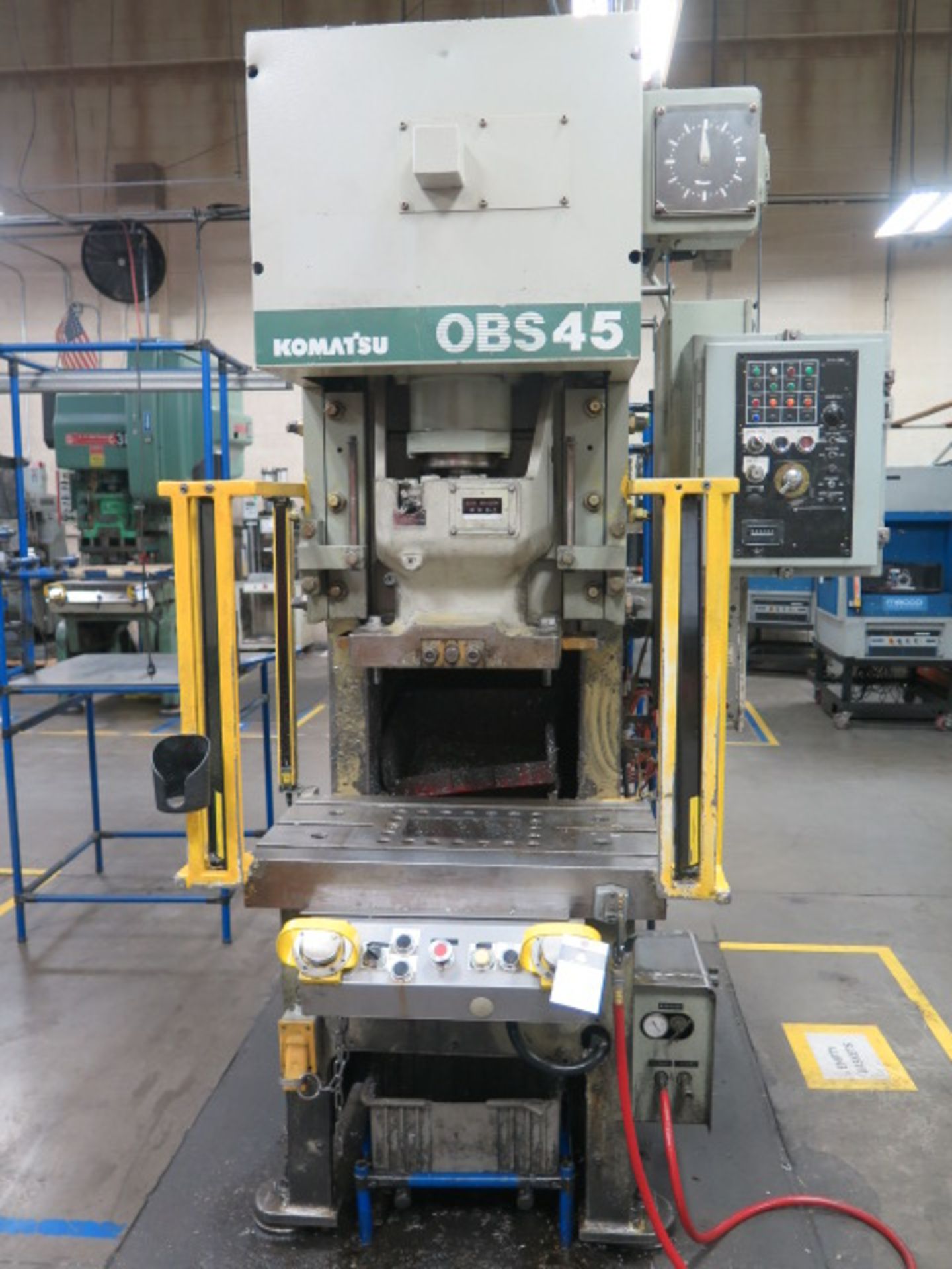 1999 Komatsu OBS45-32B 45 Ton Open Bac Hydraulic Press s/n 16368, 50-100 SPM, SOLD AS IS