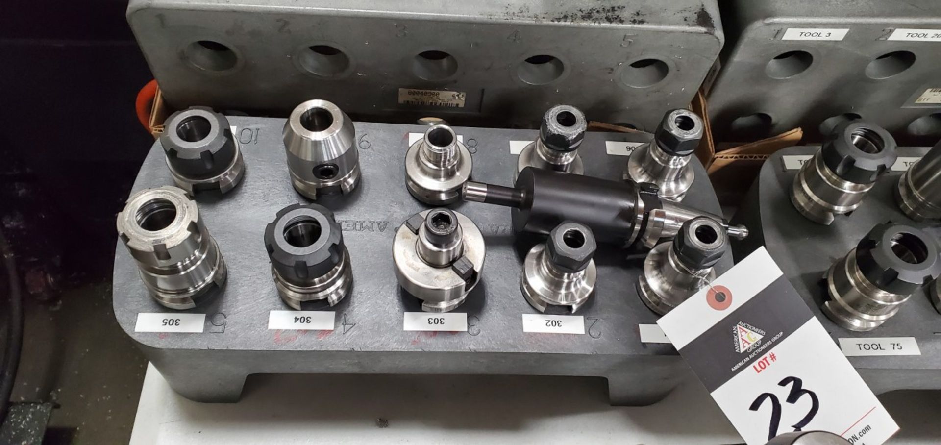 BT-30 Taper Collet Chucks (11) w/ Rack(SOLD AS-IS - NO WARRANTY)