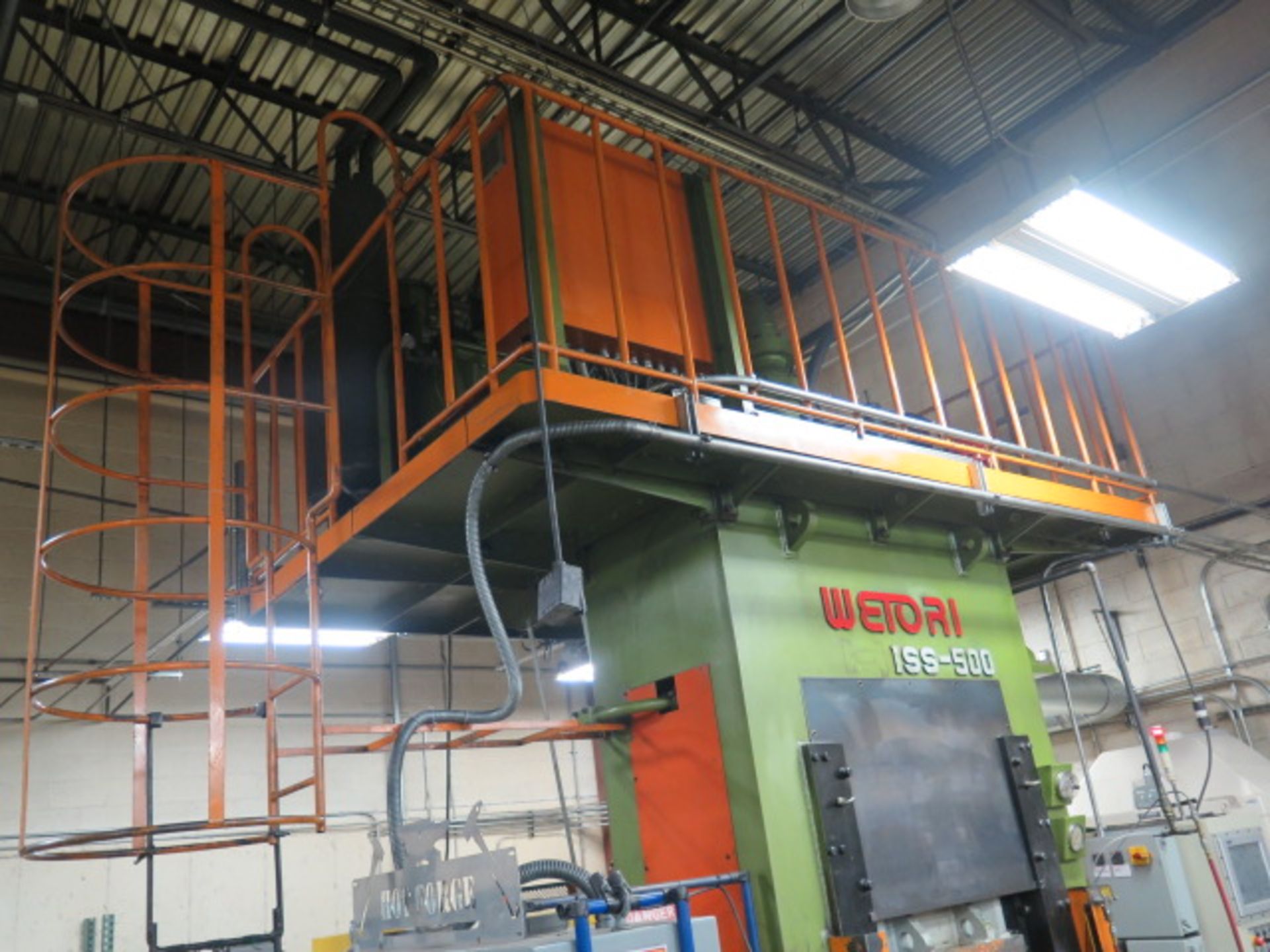 Wetori ISS-500 500 Ton Hot Forging Hydraulic Press w/ Phoenix Contact Touch Screen Cont, SOLD AS IS - Image 3 of 13