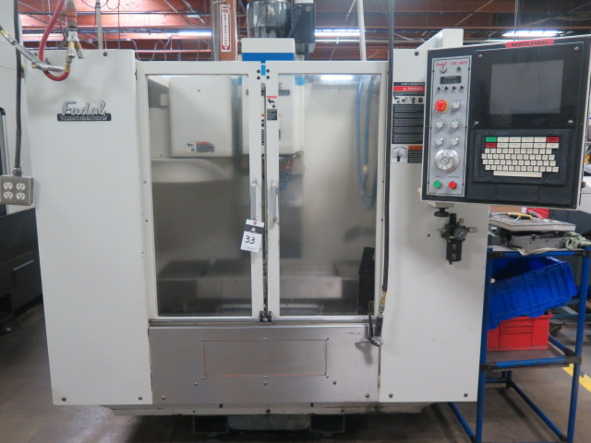 1997 Fadal VMC15 4-Axis CNC Vertical Machining Center s/n 9709248 w/ Fadal CNC88HS Cont, SOLD AS IS