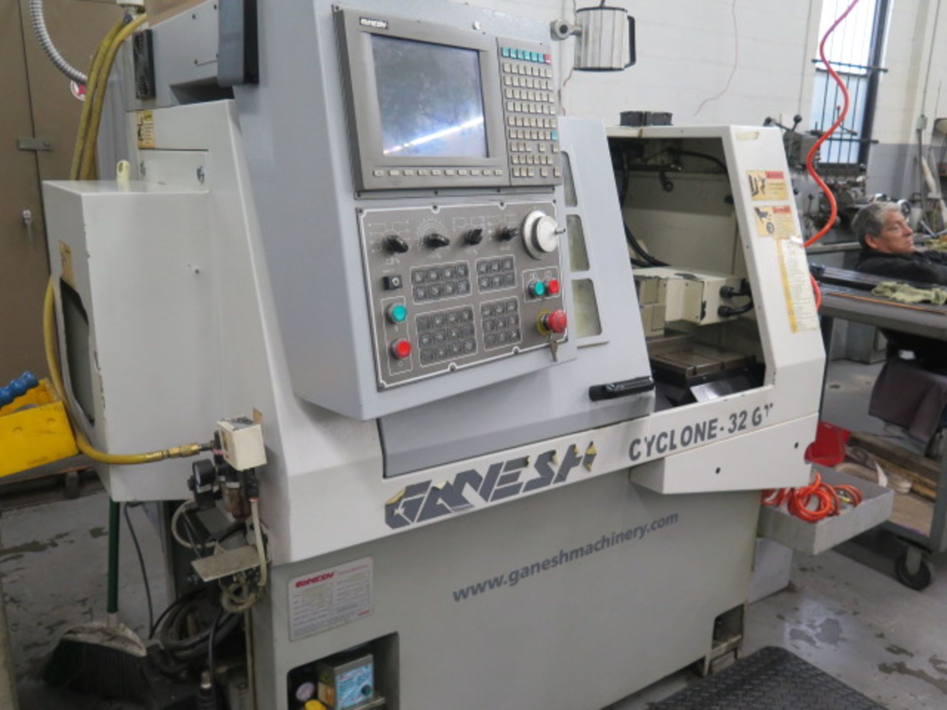 2010 Ganesh Cyclone-32GT CNC Cross Slide Turning Center s/n CS991101 w/ Ganesh Controls, 8-Station T - Image 3 of 16