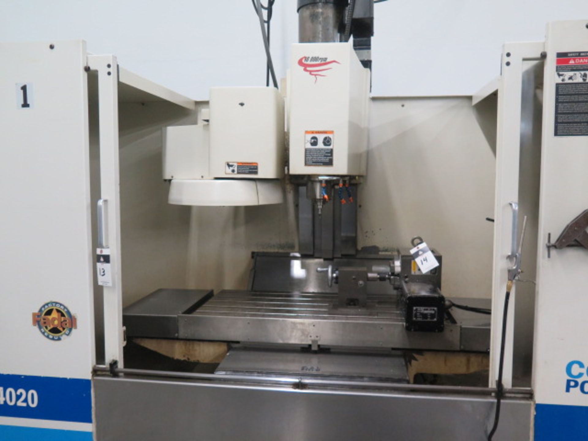 2004 Fadal VMC4020HT 4-Axis CNC Vertical Machining Center s/n 032004056312 w/ Fadal Multiprocessor - Image 6 of 13