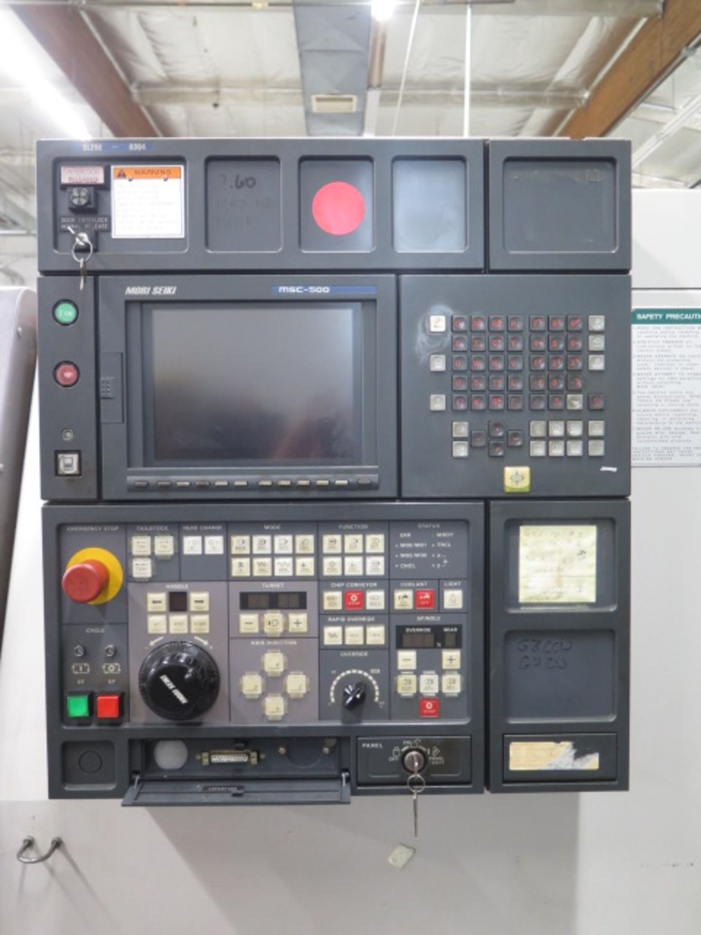 2000 Mori Seiki SL-25E CNC Turning Center s/n 8304 w/ Mori Seiki MSC-500 Controls, Tool Presetter, - Image 5 of 13