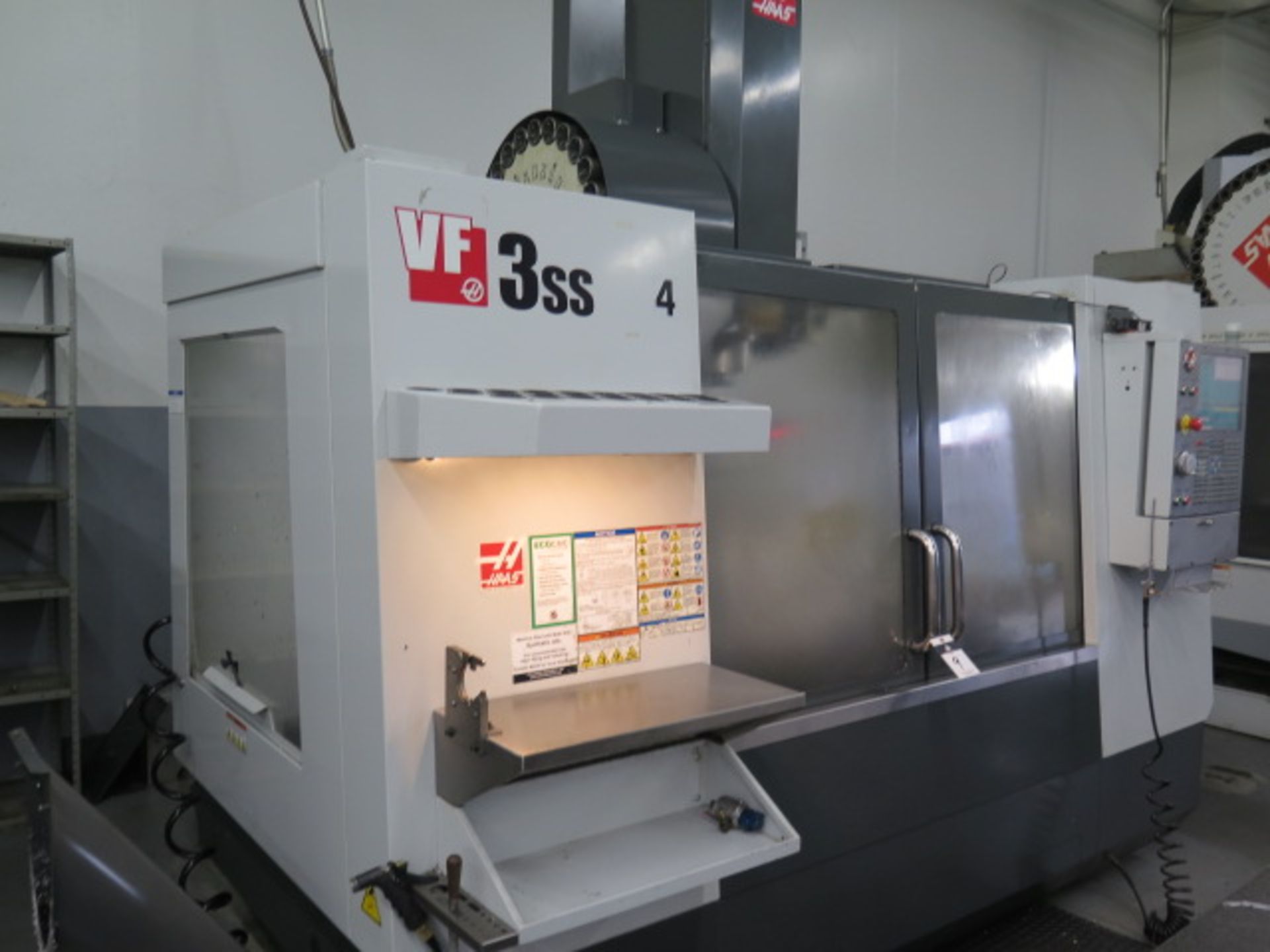 2011 Haas VF-3SS 4-Axis CNC Vertical Machining Center s/n 1087709 w/ Haas Controls, Hand Wheel, 24-S - Image 2 of 17