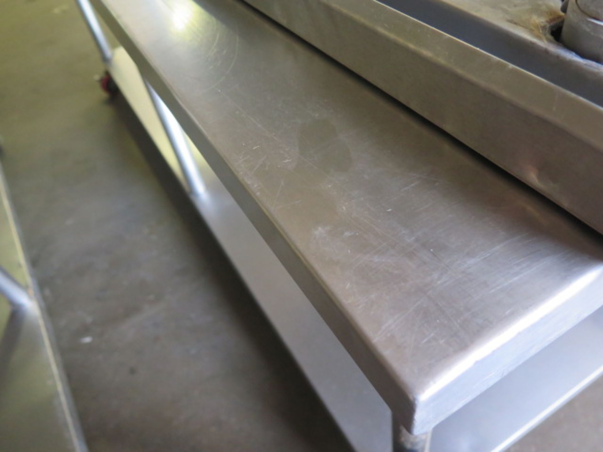 30” x 72” Rolling Stainless Steel Tables (2) - Image 3 of 3