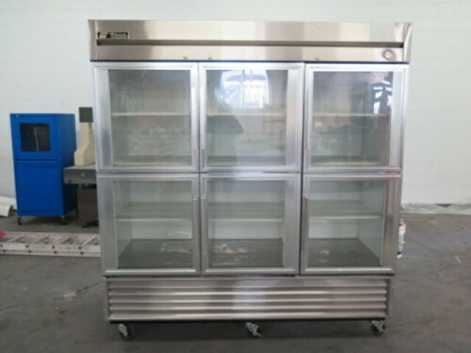 True Mfg. mdl. T-72G-6 6-Door Stainless Steel and Glass Industrial Refrigerator s/n 1-4583449