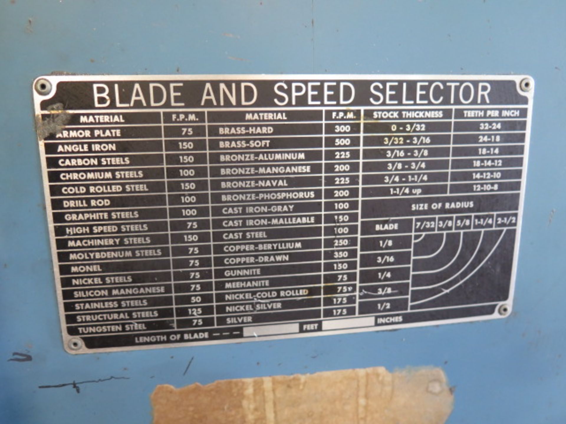 Roll-In Vertical Band Saw - Image 5 of 6