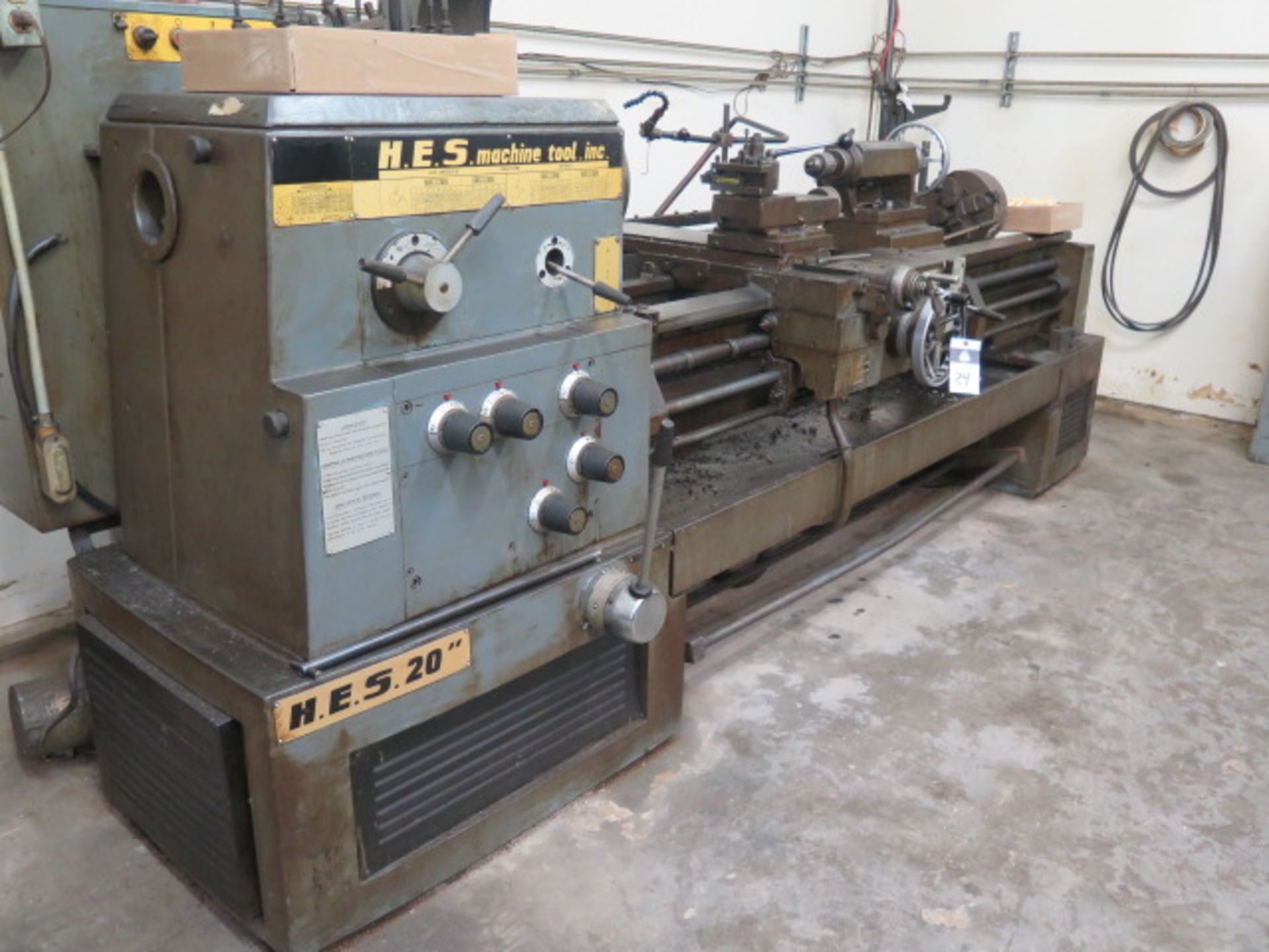 HES 20 20” x 72” Geared Head Gap Bed Lathe w/ 45-1800 RPM, Tracer Bed, Inch/mm Threading, Tailstock, - Image 2 of 12