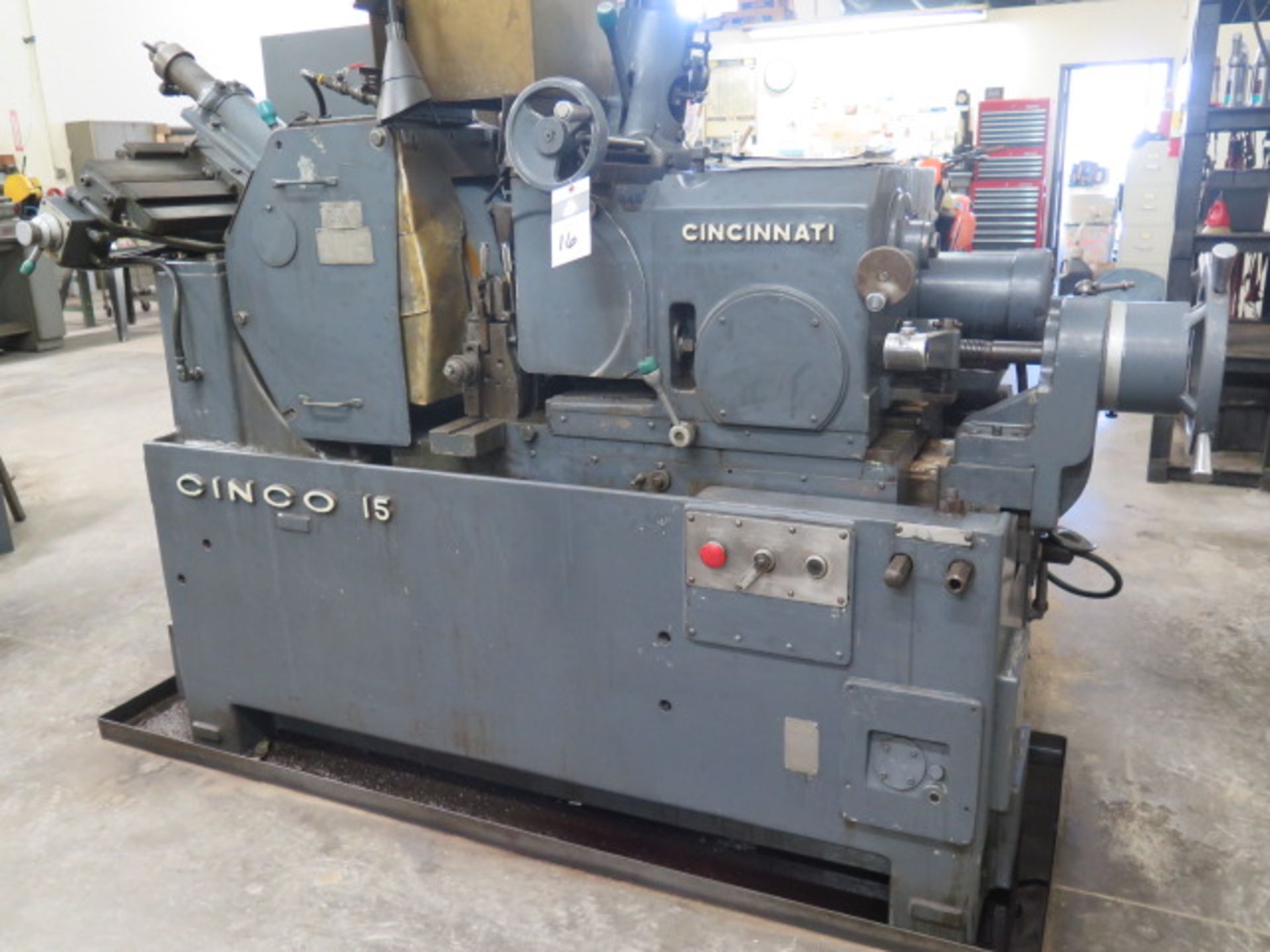 Cincinnati “Cinco 15” Centerless Grinder s/n 9M8H5T-8 w/ 20” Grinding Wheel, Hydraulic Grinding - Image 2 of 13