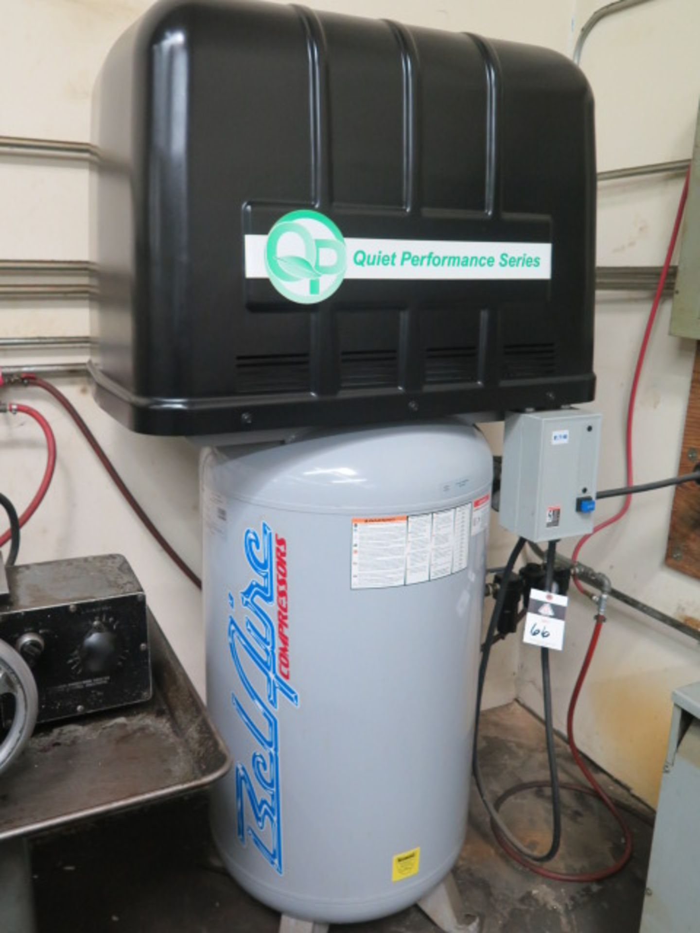 BelAire QP318VE “Quiet Performance” 5Hp Vertical Air Compressor s/n HOP347815 w/ 80 Gallon Tank - Image 2 of 6