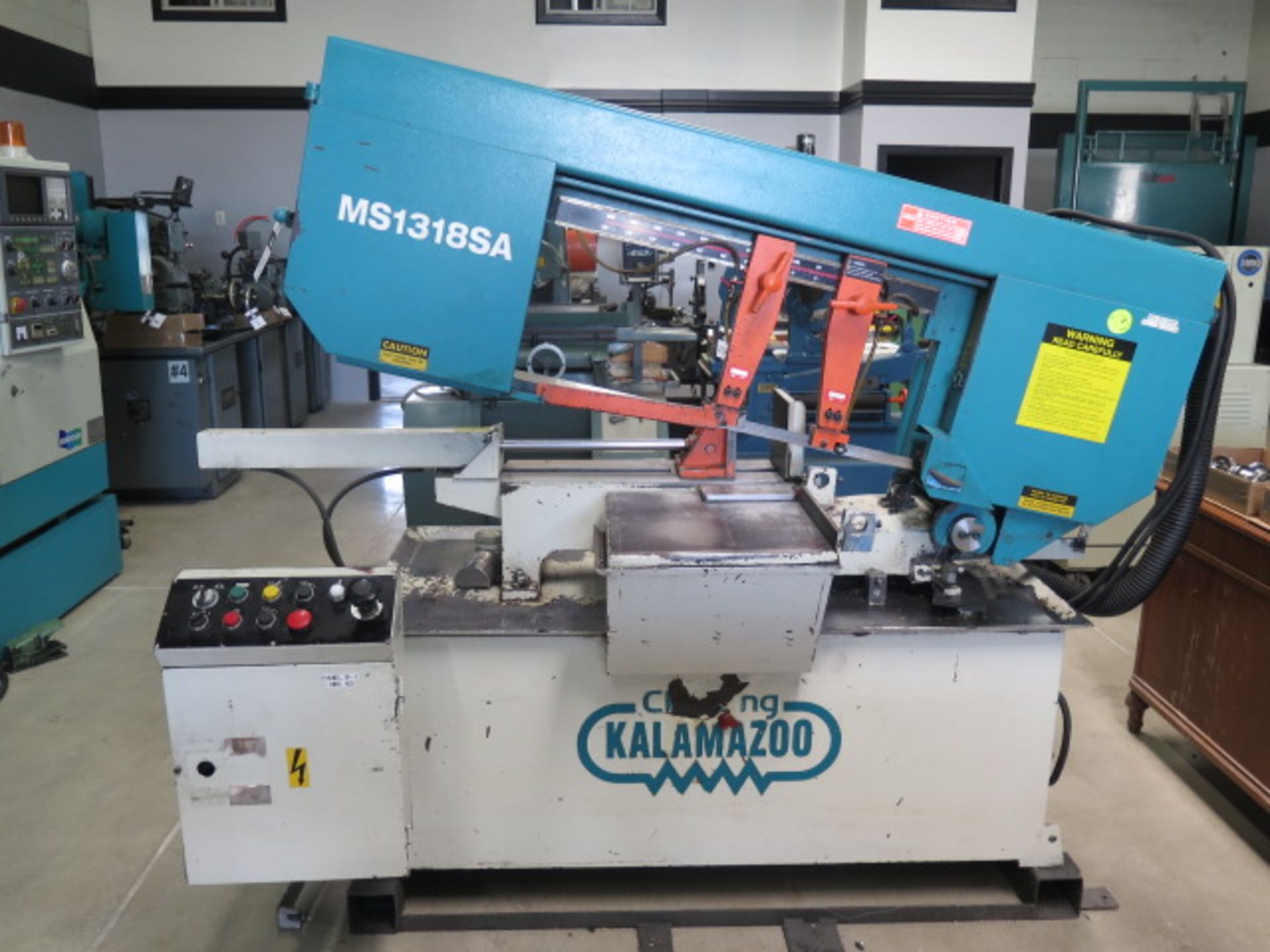 Kalamazoo MS1318SA 13” Horizontal Miter Band Saw w/ Hydraulic Clamping and Down Feed, Coolant