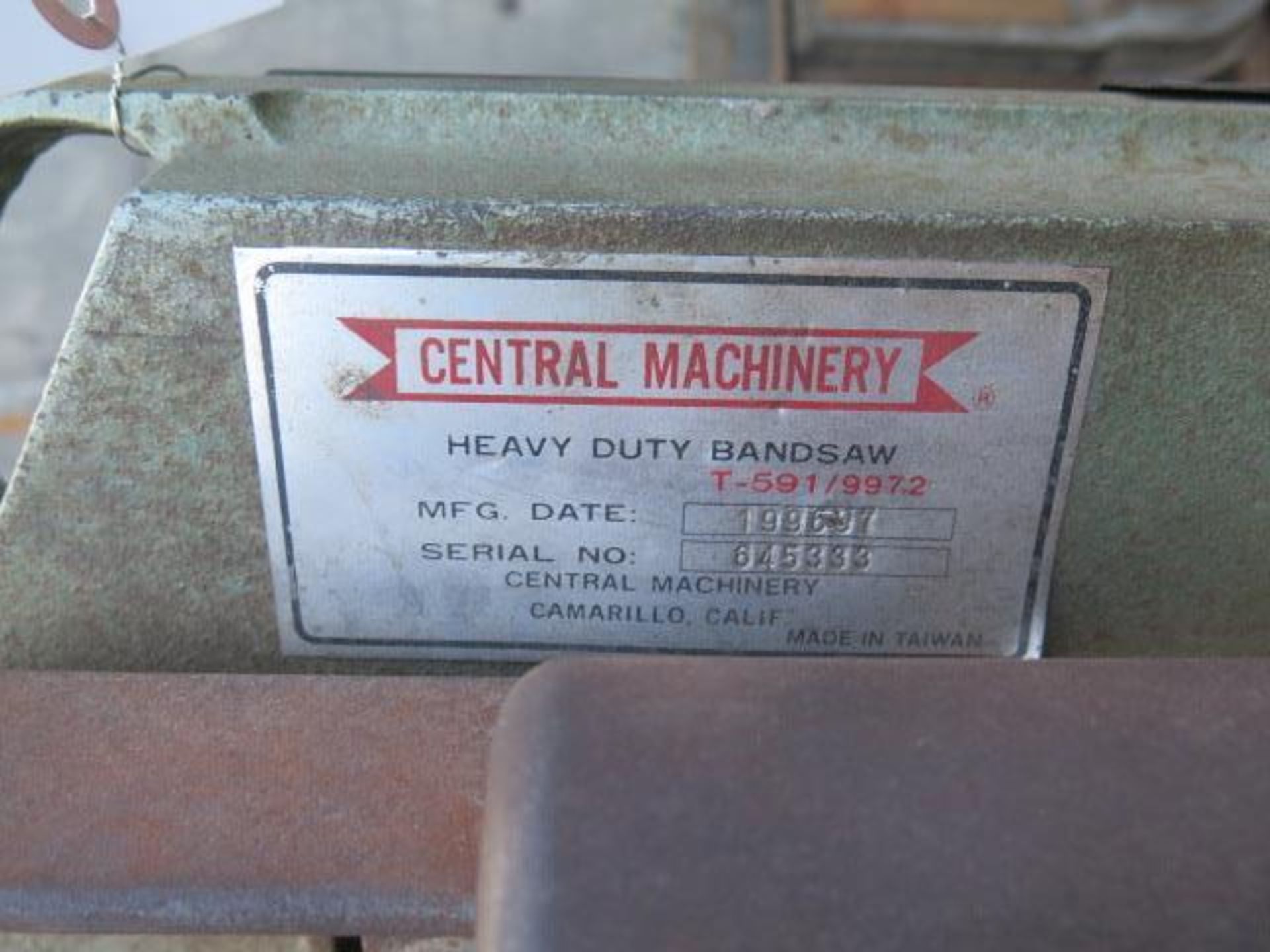 Central Machinery 4" Metal Cutting Band Saw w/ Manual Clamping, Work Stop - Image 2 of 5