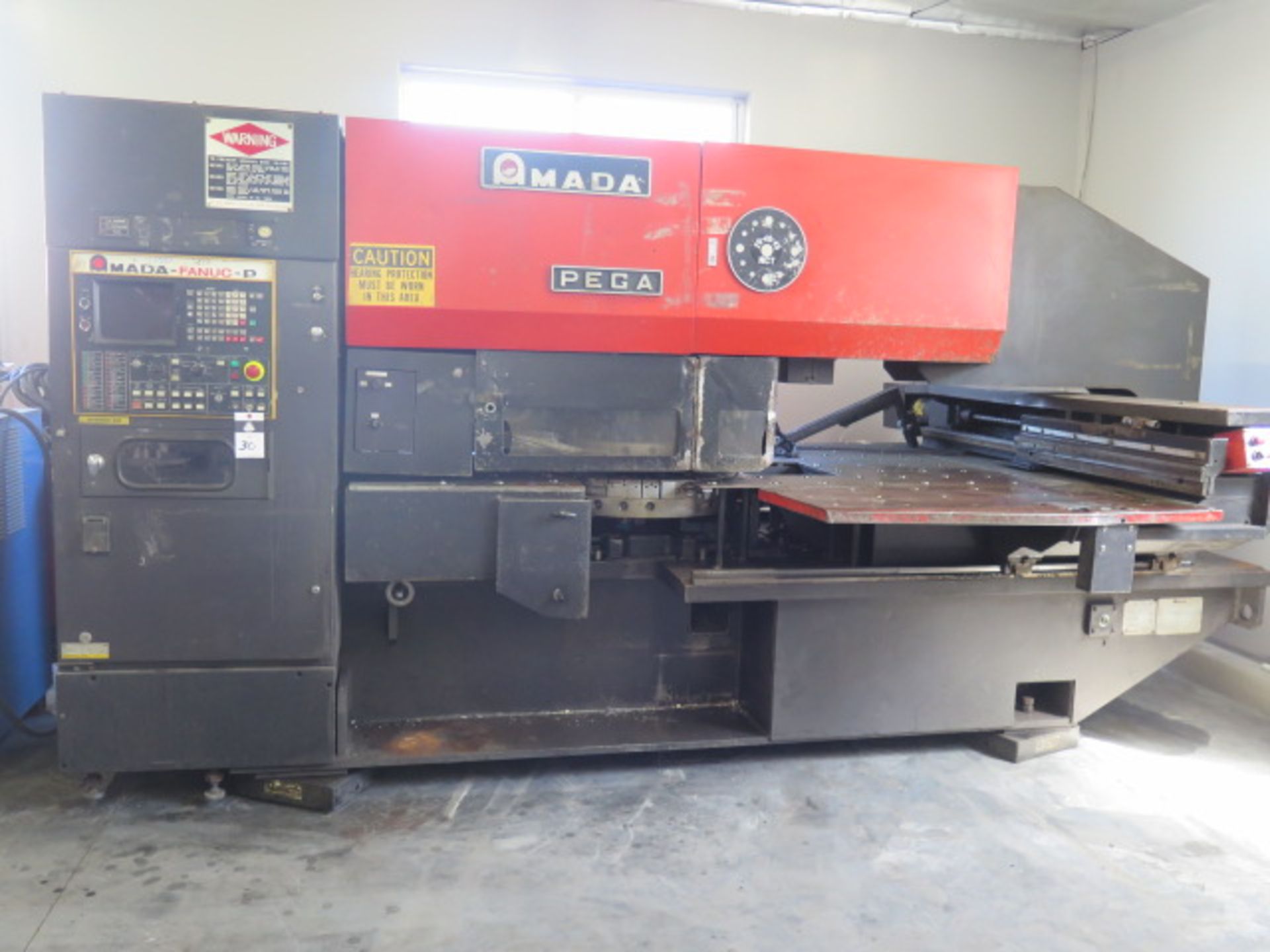 1988 PEGA 204040 20 Ton 24-Station CNC Turret Punch Press s/n AP440093 w/ Amada-Fanuc-P Controls,