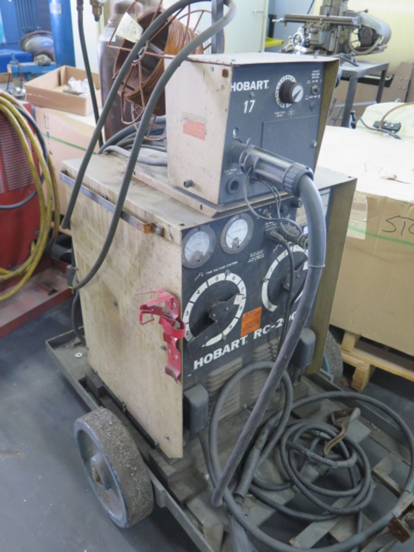 Hobart RC-200 Arc welding Power Source w/ Hobart-17 Wire Feeder - Image 3 of 10